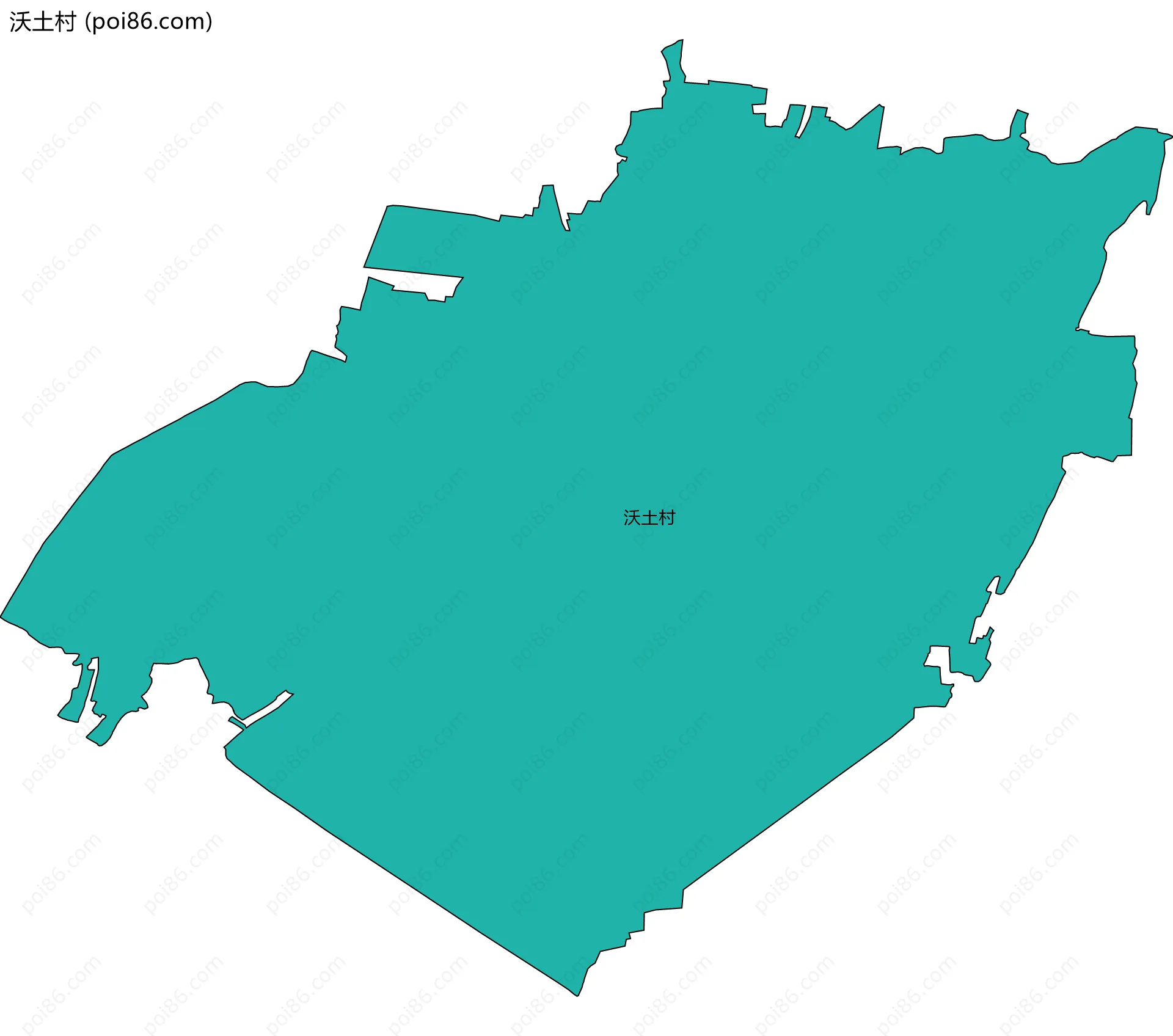 沃土村边界地图