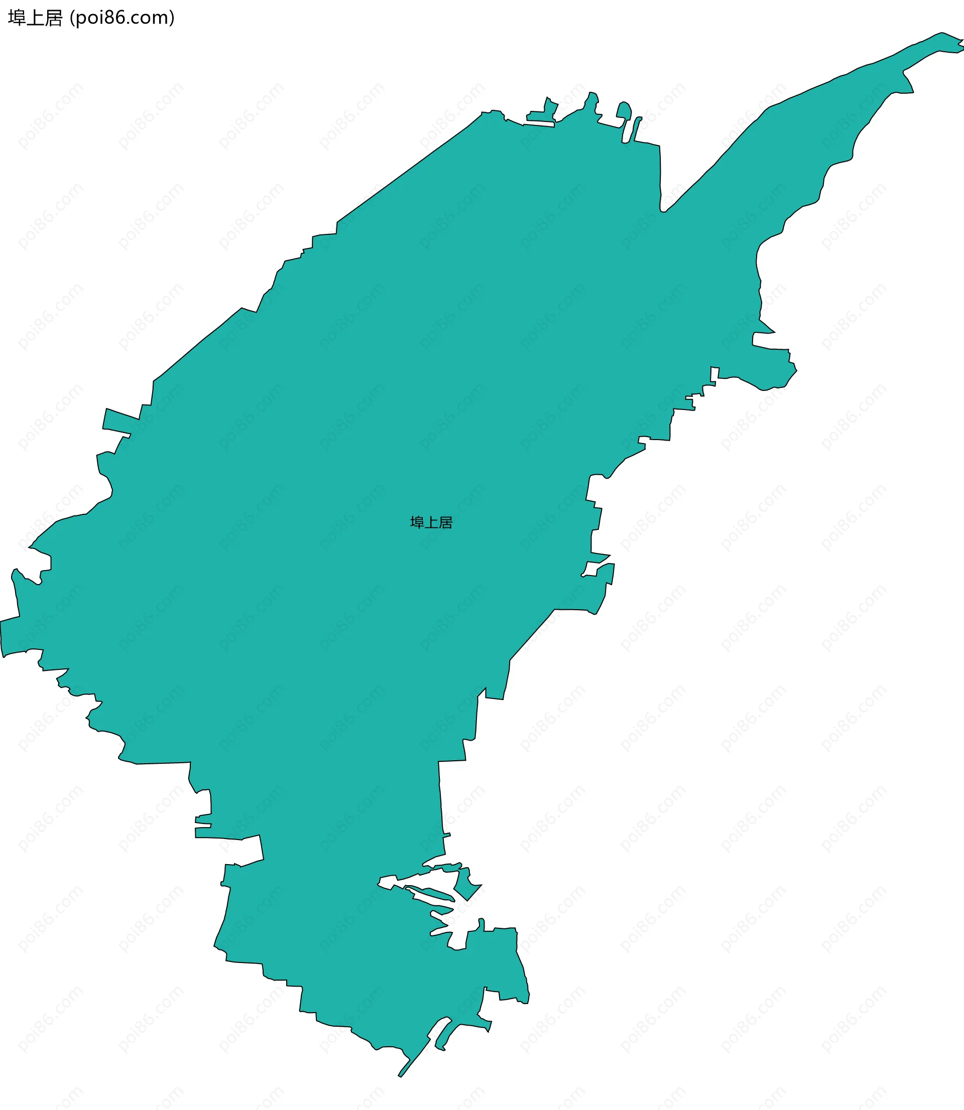 埠上居边界地图