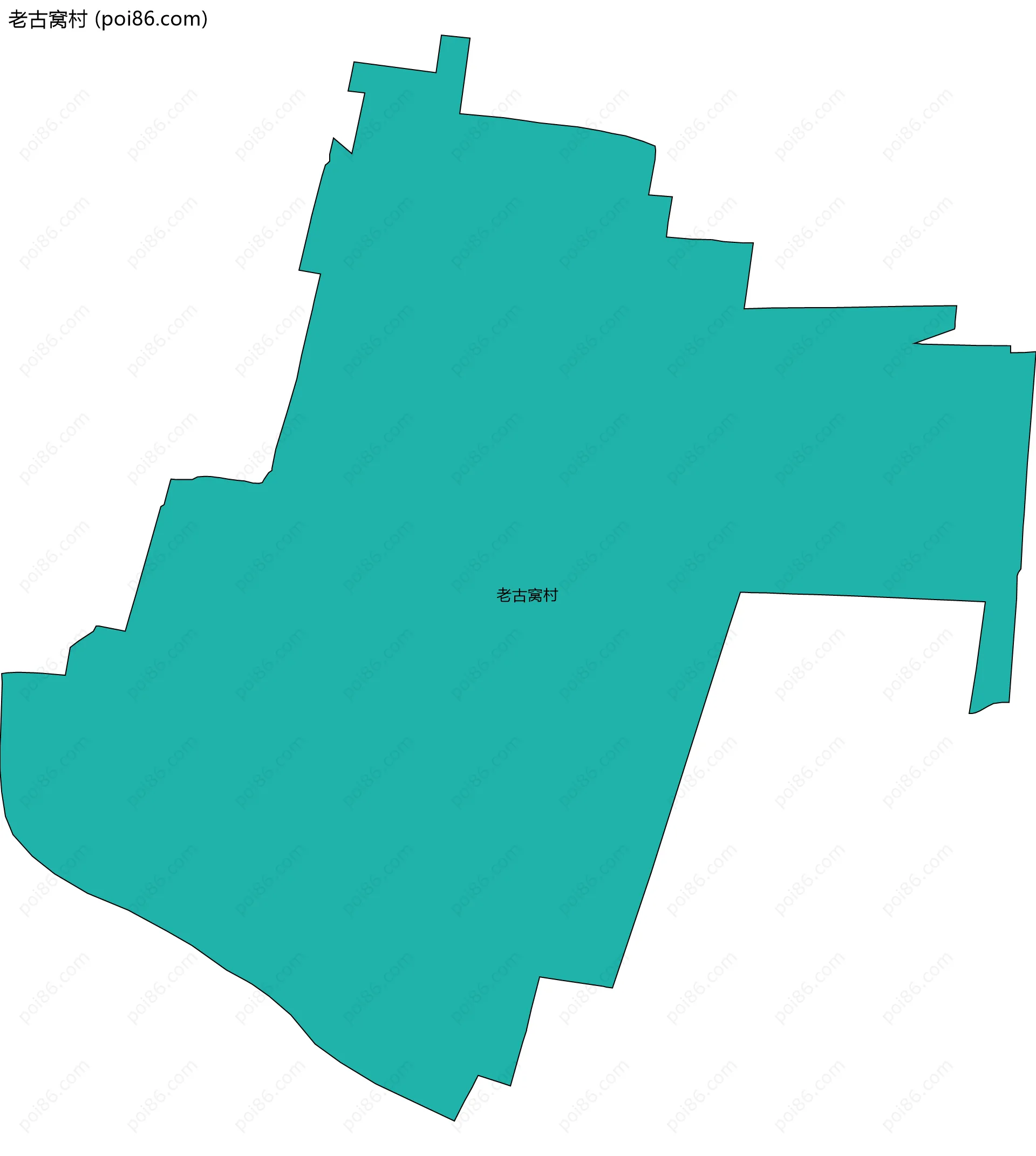 老古窝村边界地图