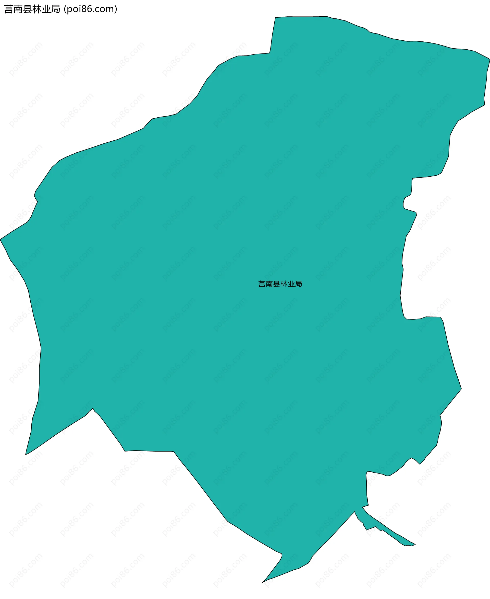 莒南县林业局边界地图