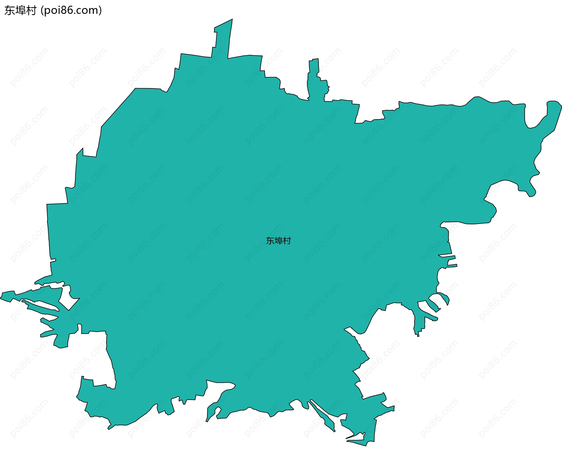 东埠村边界地图