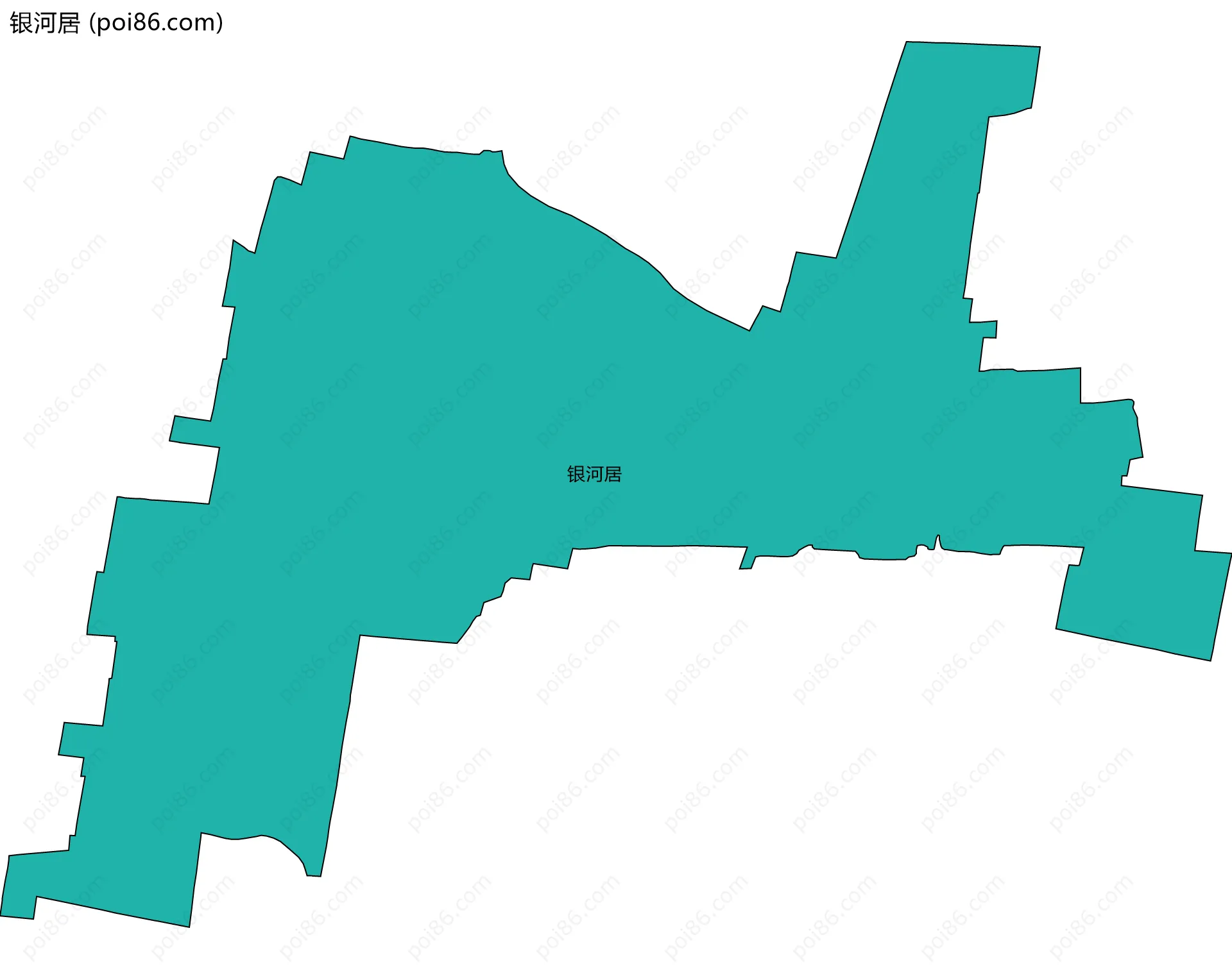 银河居边界地图