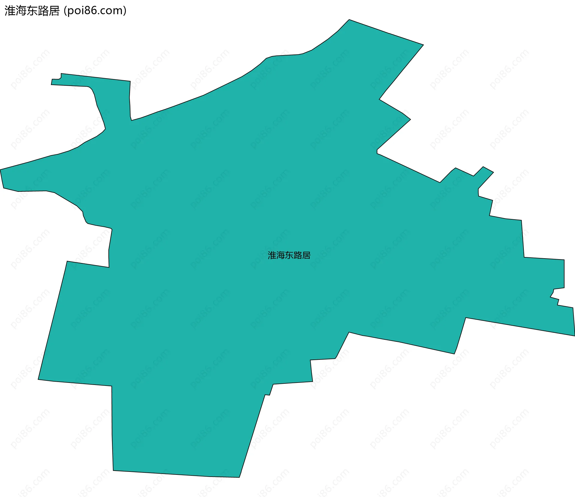 淮海东路居边界地图