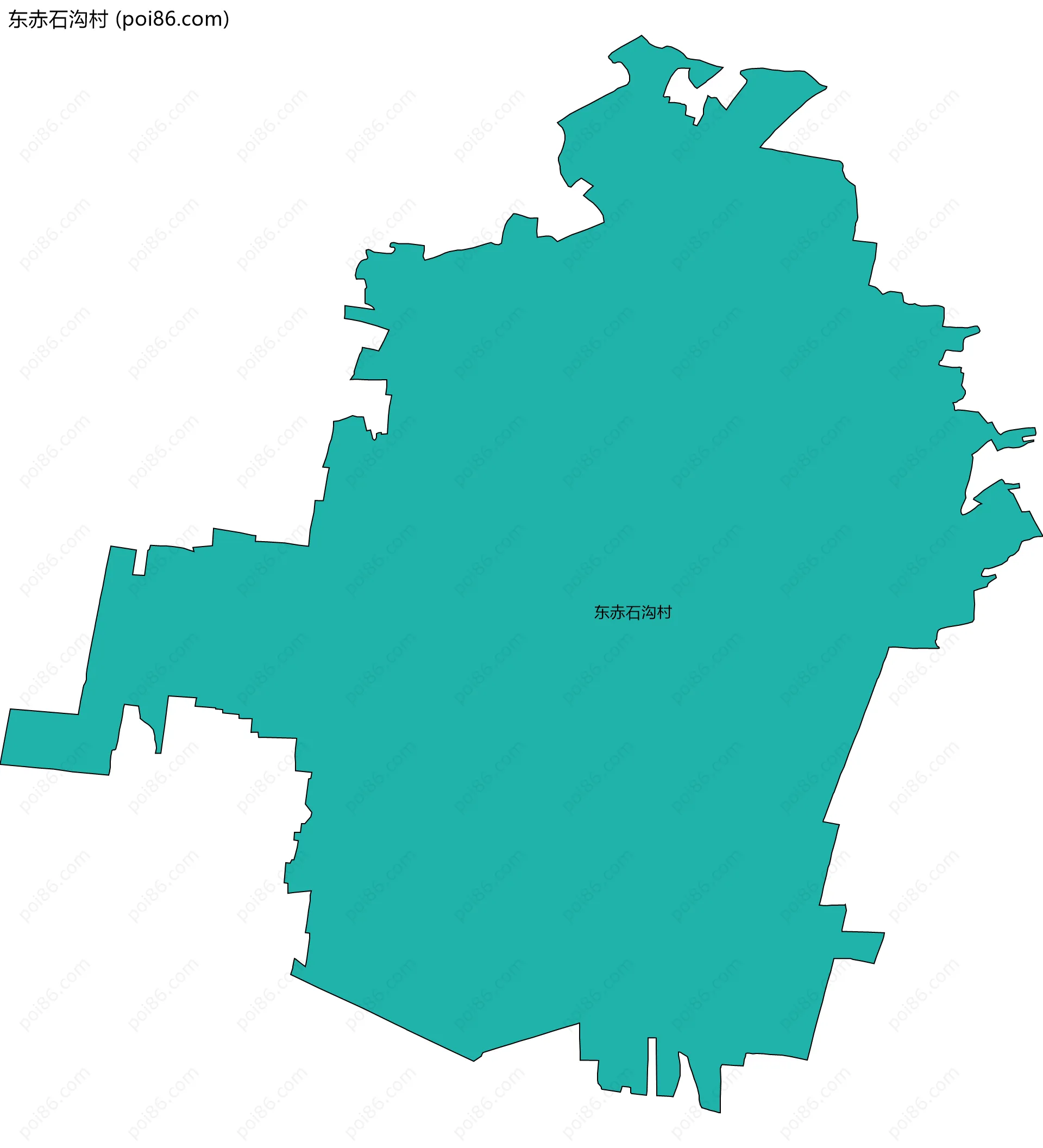 东赤石沟村边界地图
