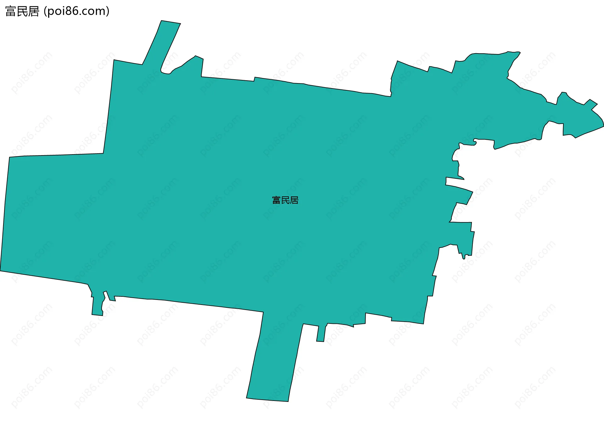 富民居边界地图