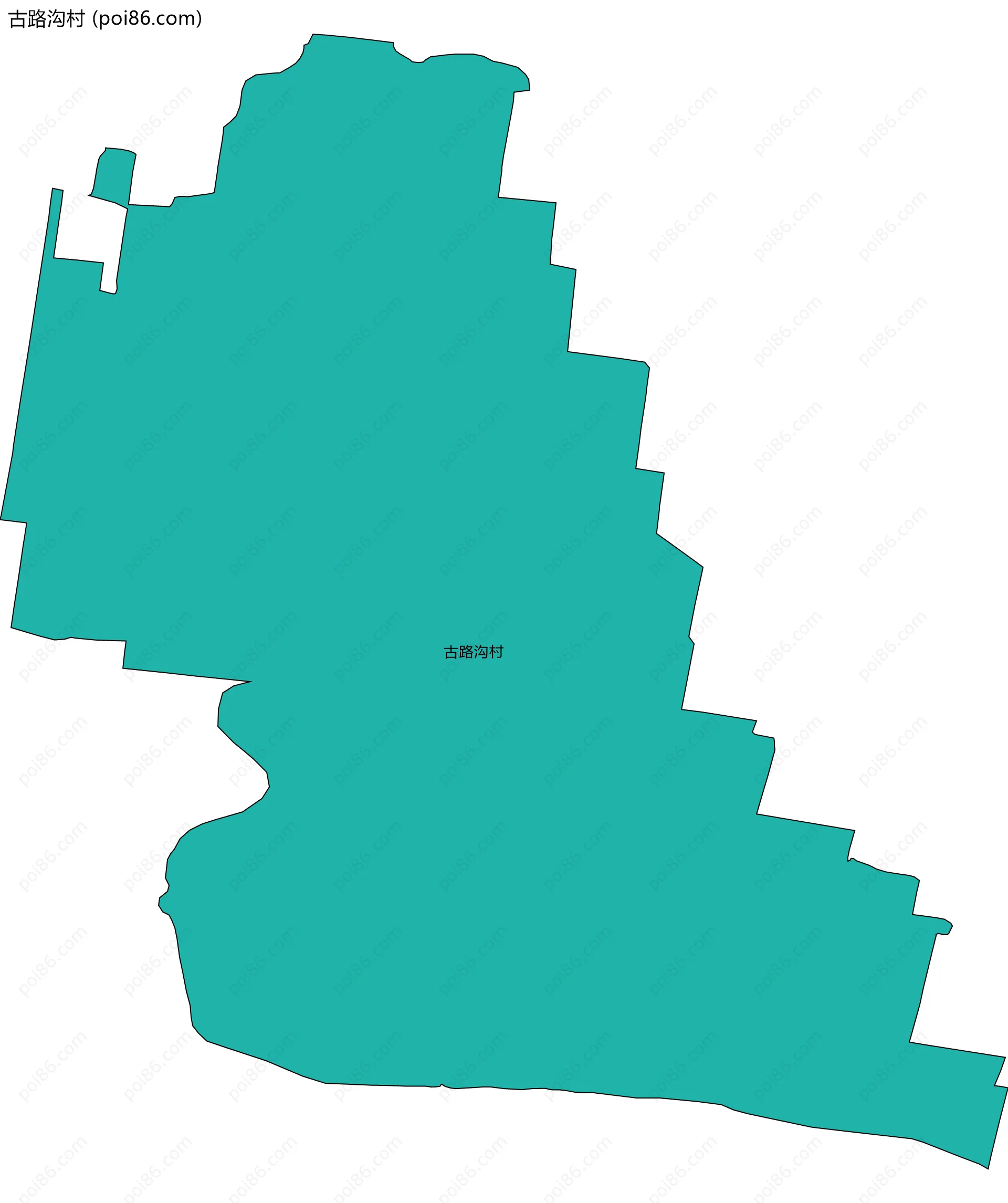 古路沟村边界地图