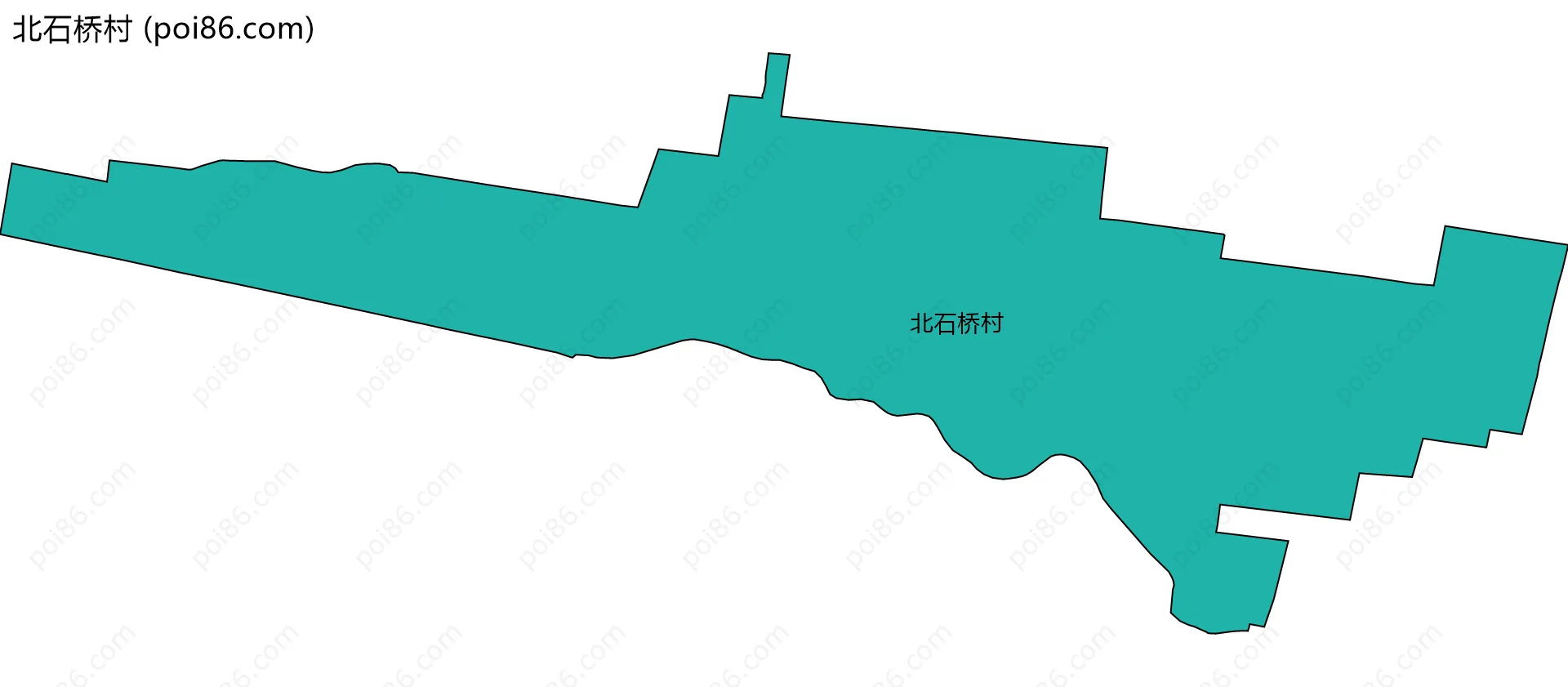 北石桥村边界地图