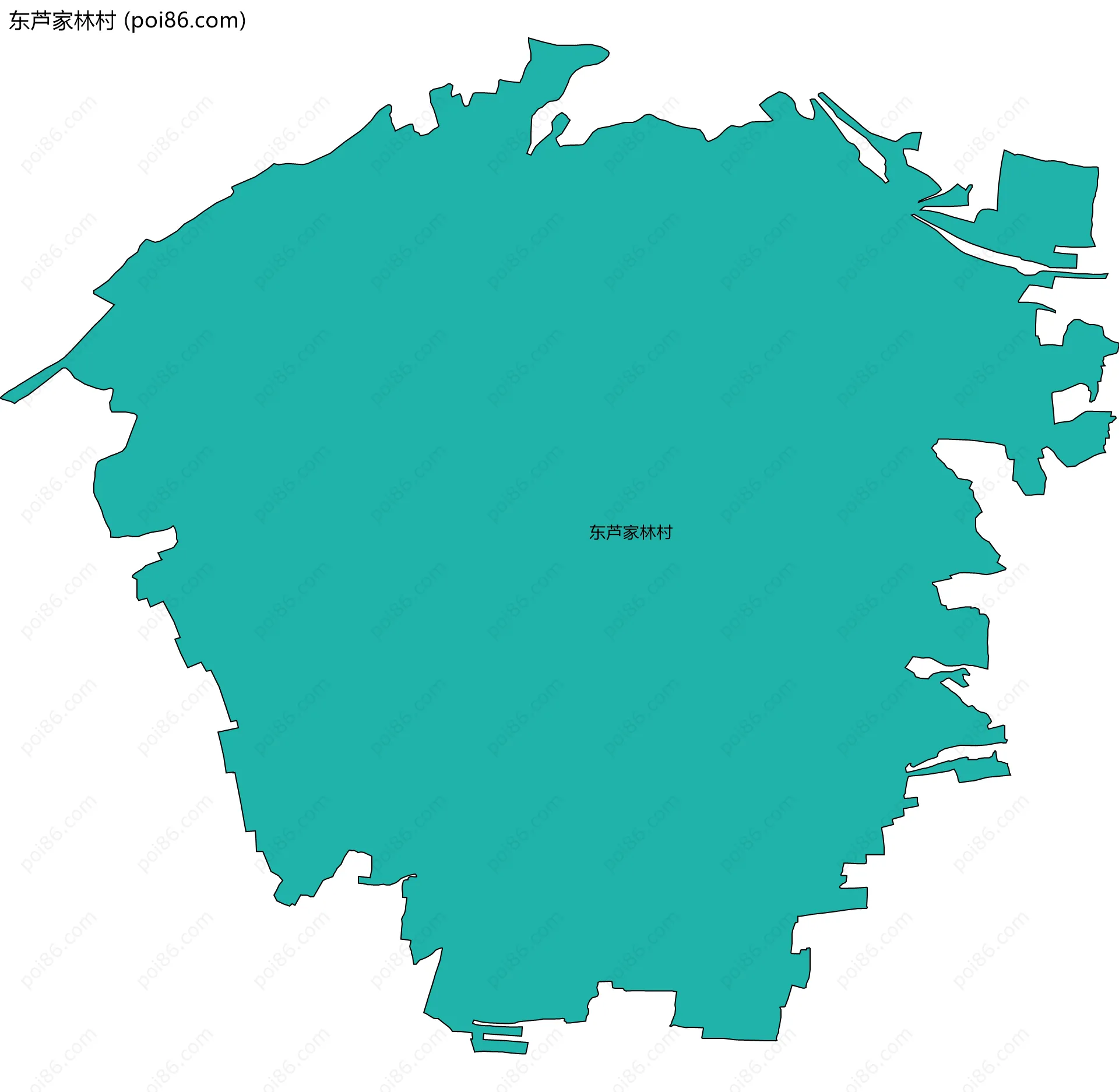 东芦家林村边界地图