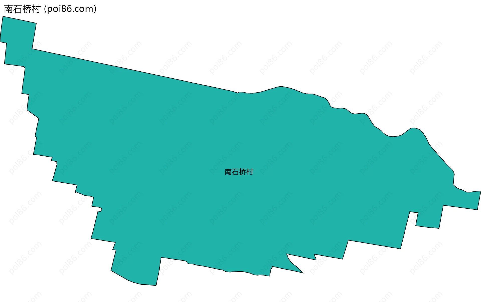 南石桥村边界地图
