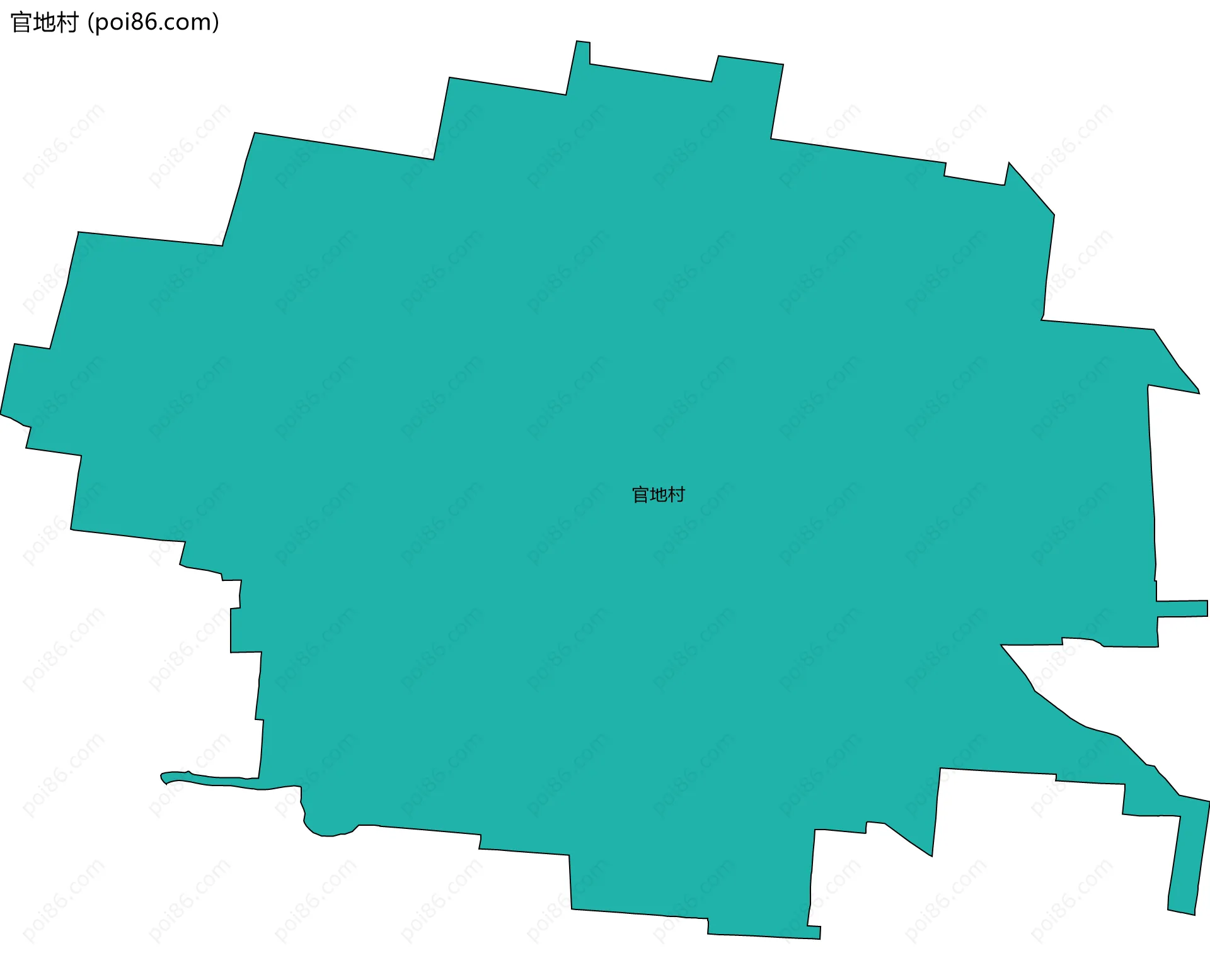 官地村边界地图
