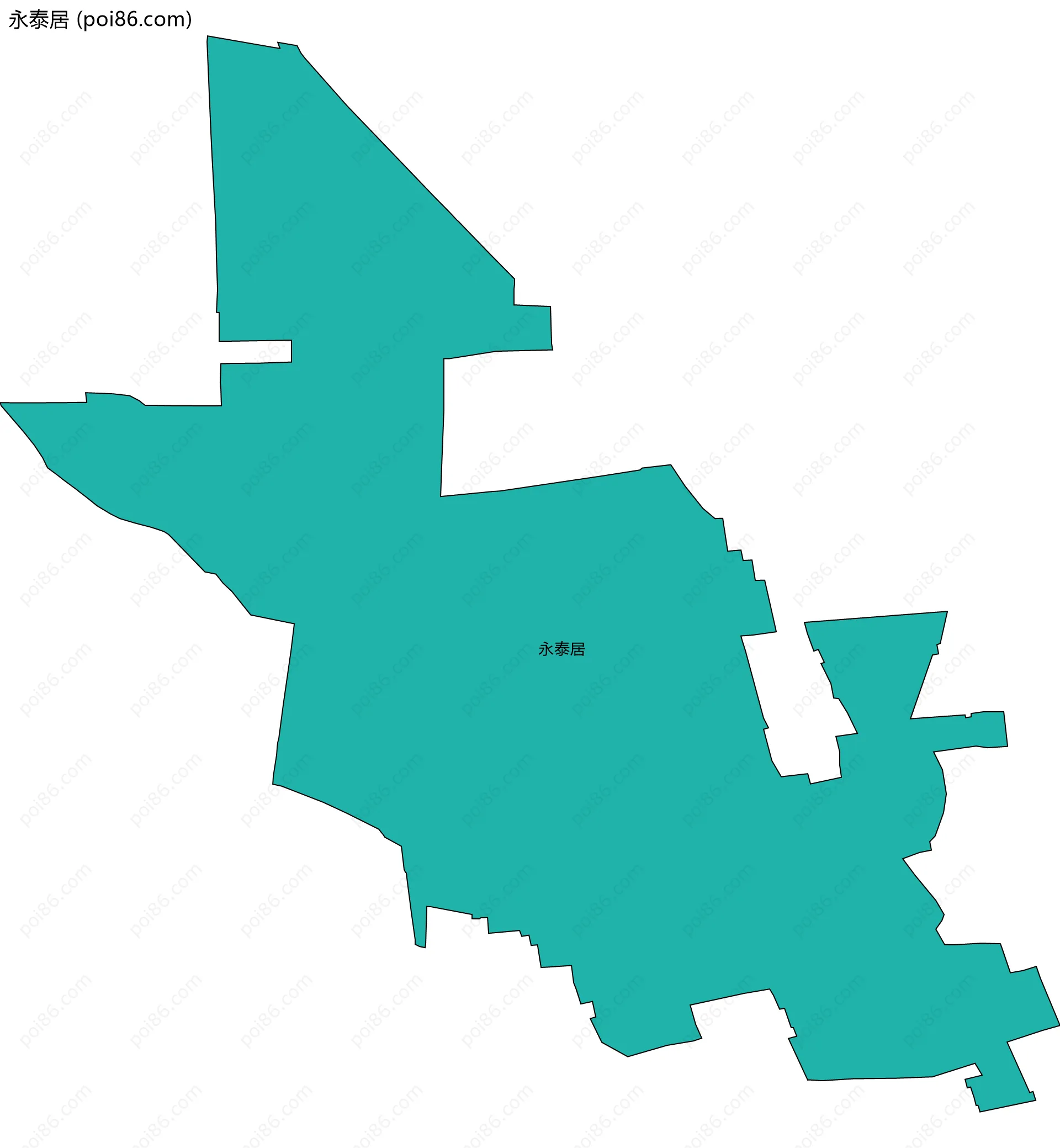 永泰居边界地图