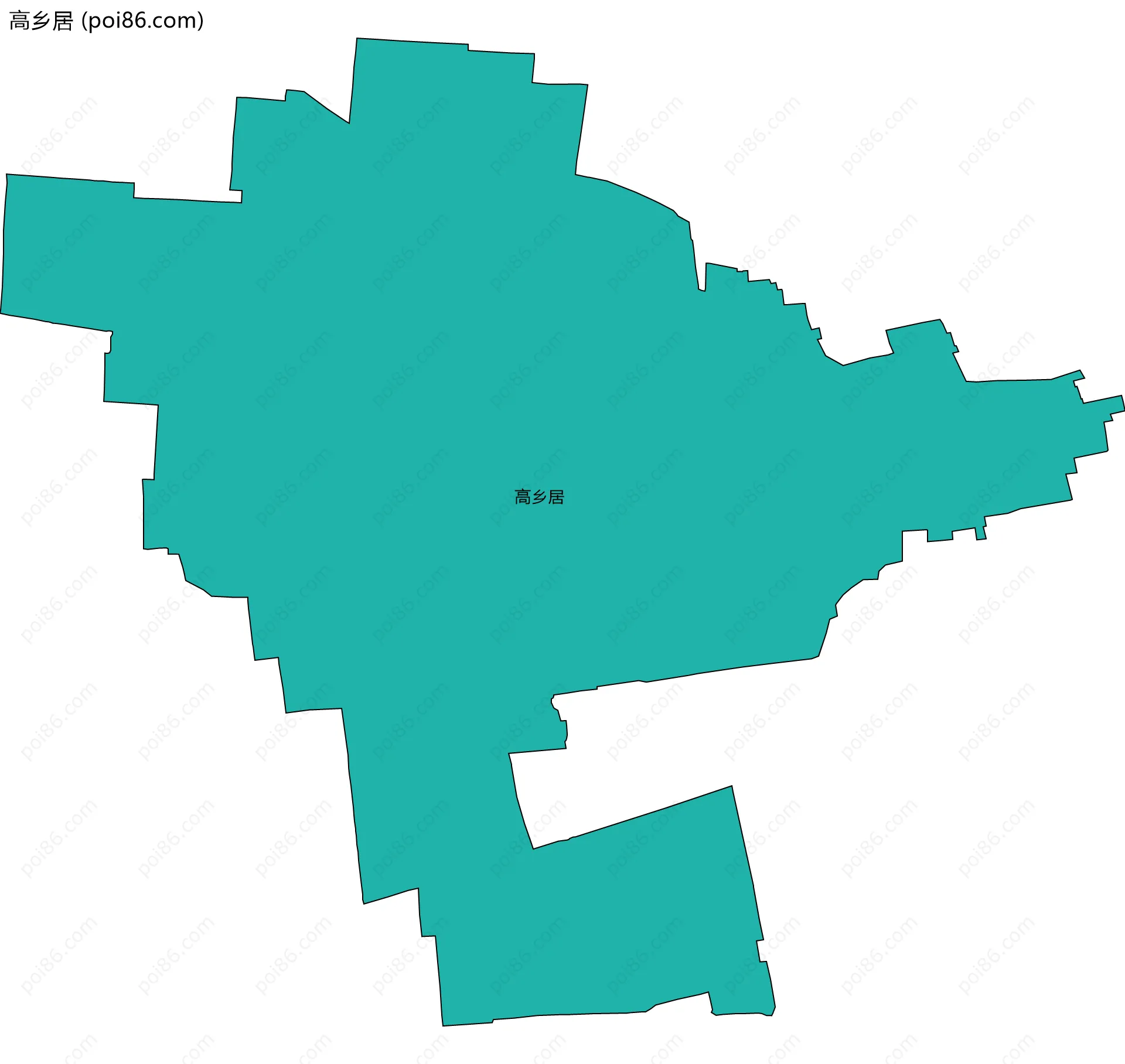 高乡居边界地图