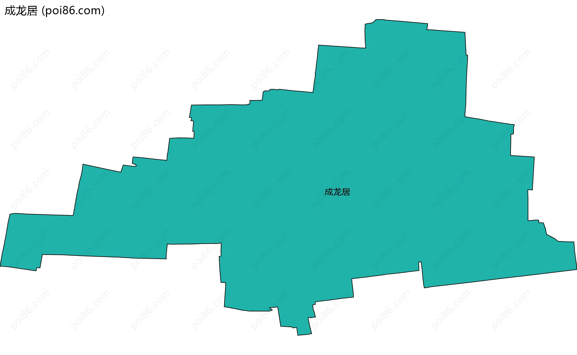 成龙居边界地图