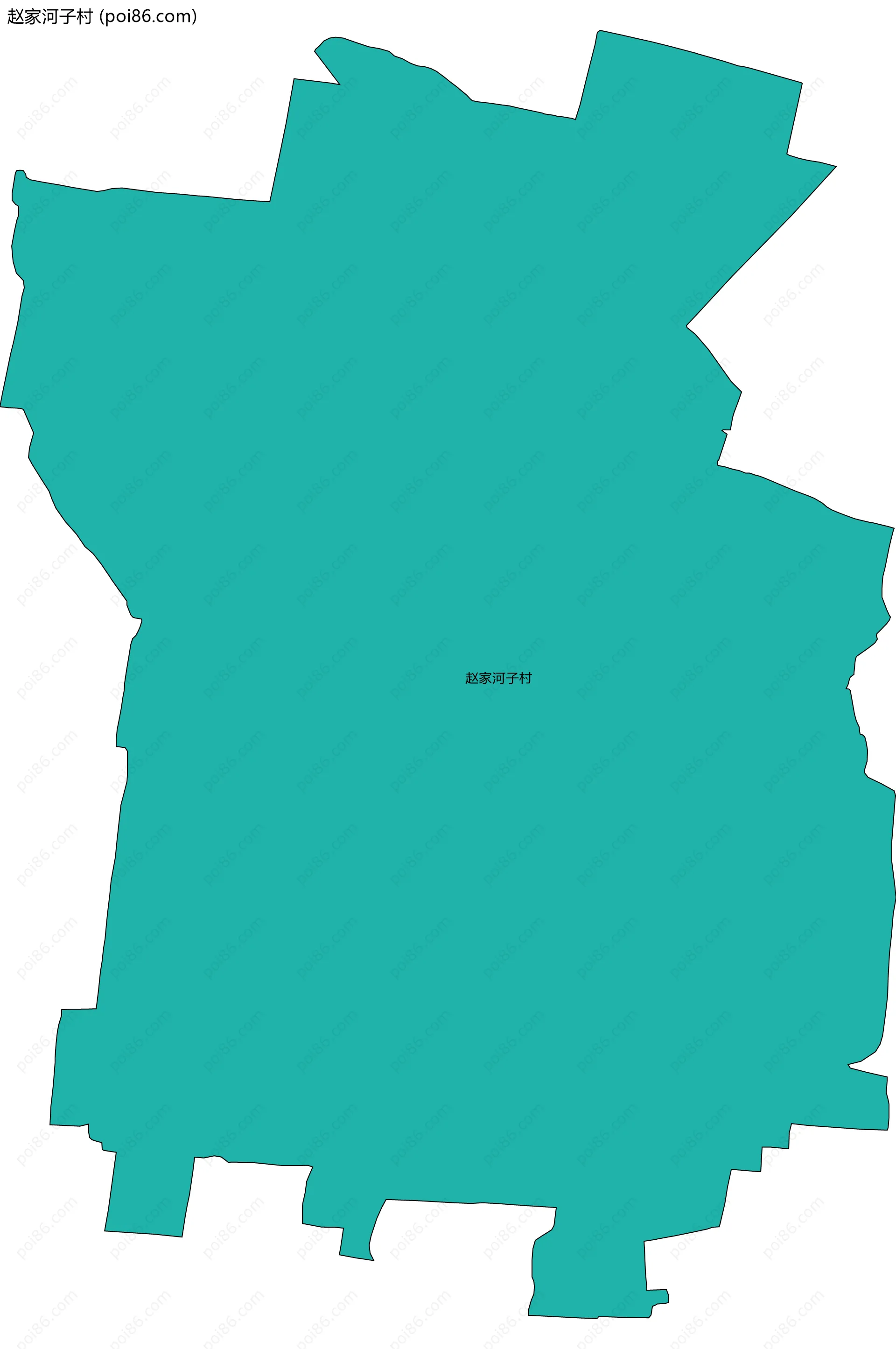 赵家河子村边界地图