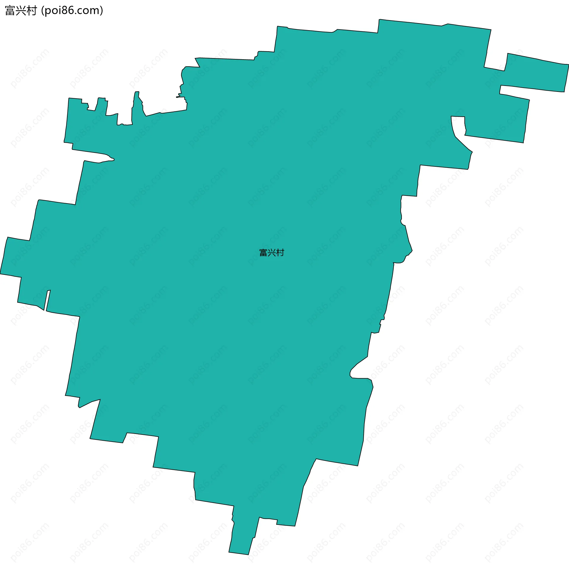 富兴村边界地图