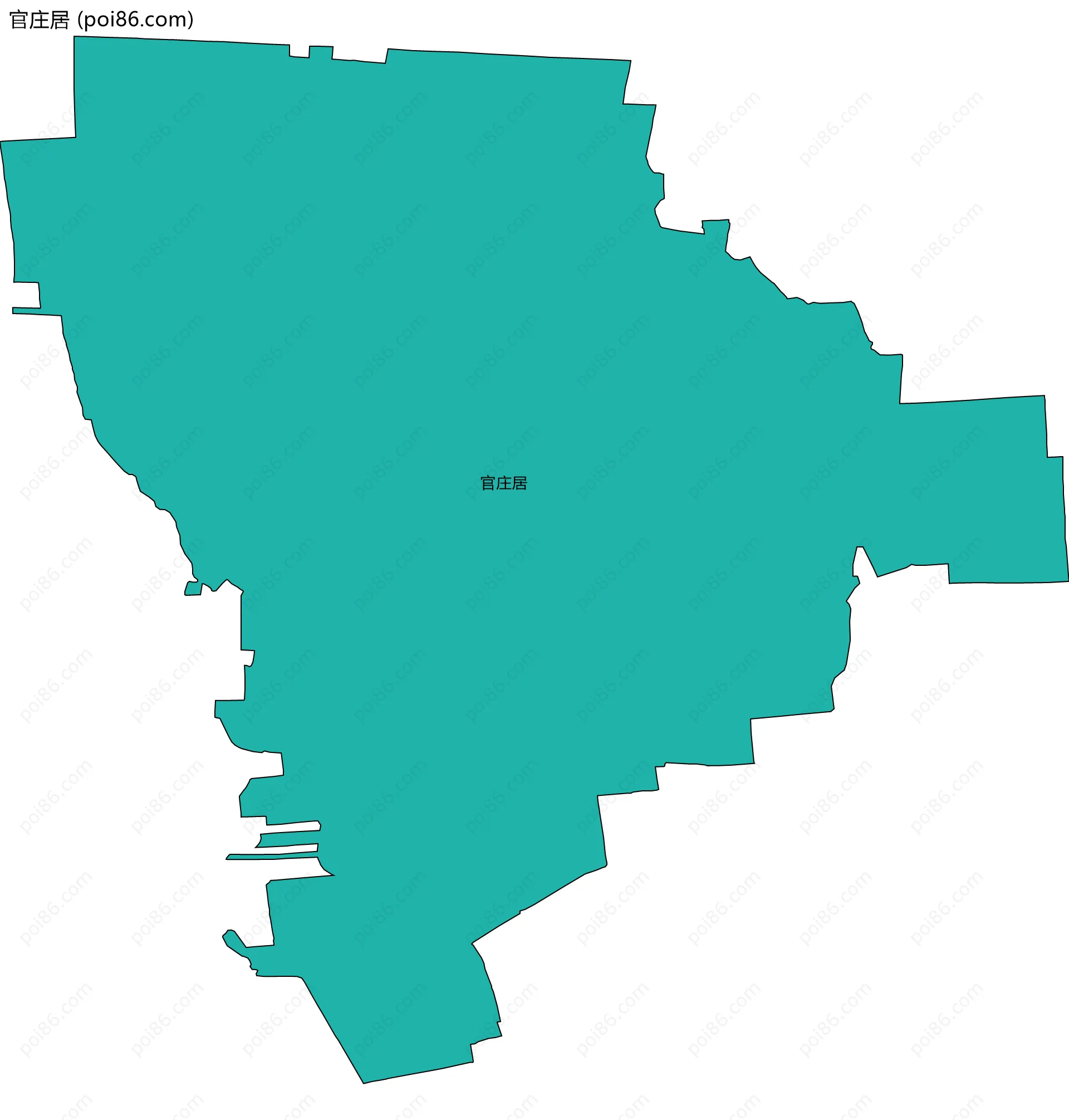 官庄居边界地图