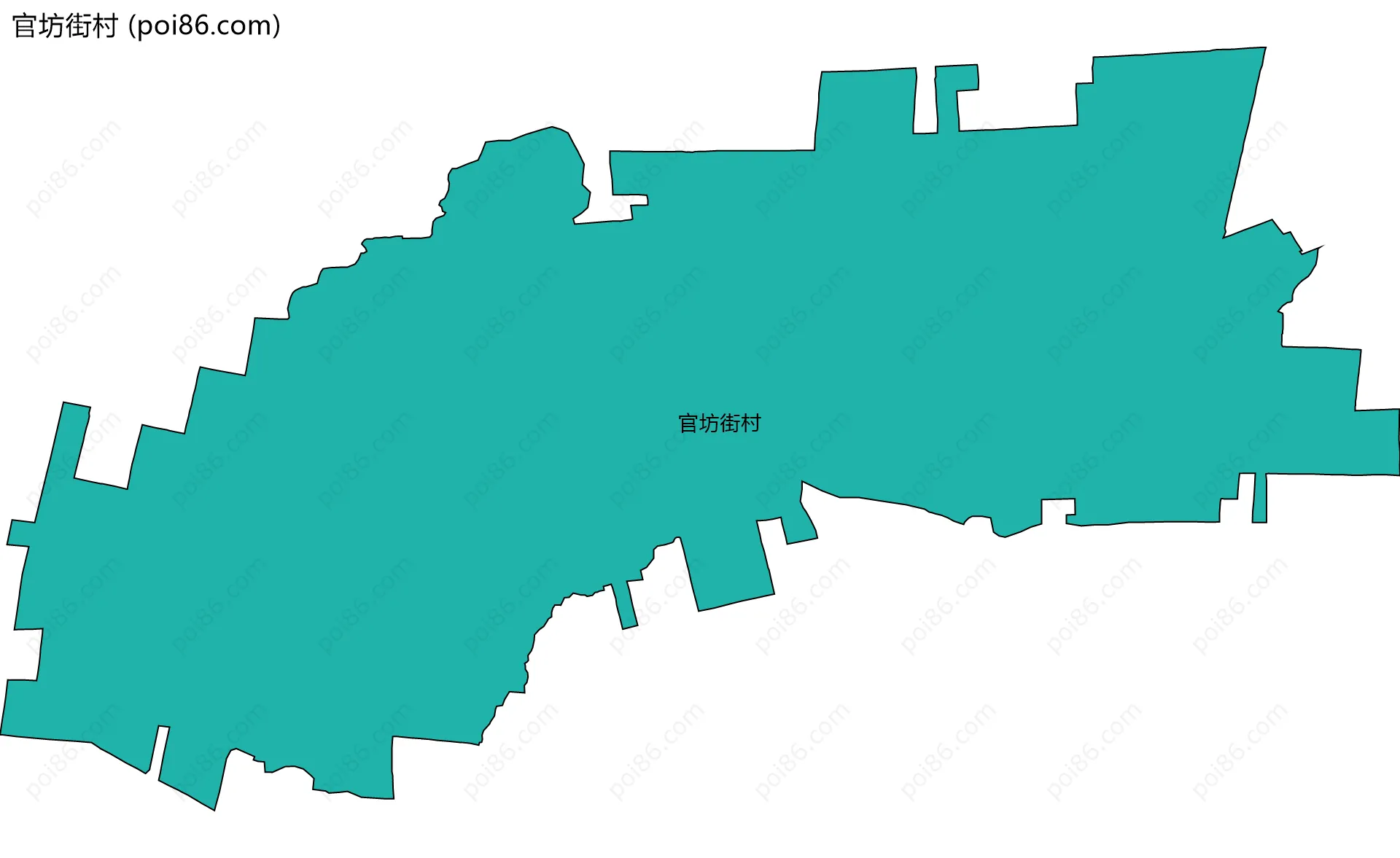 官坊街村边界地图