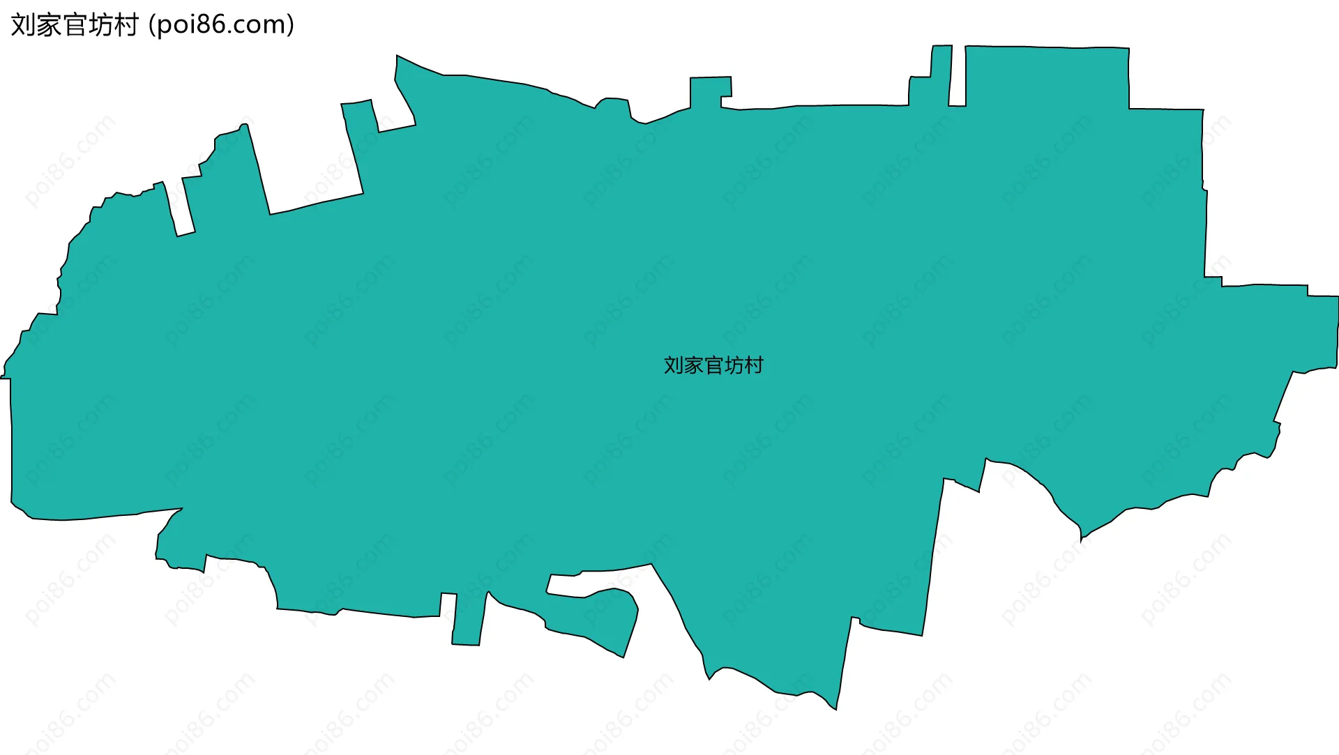 刘家官坊村边界地图