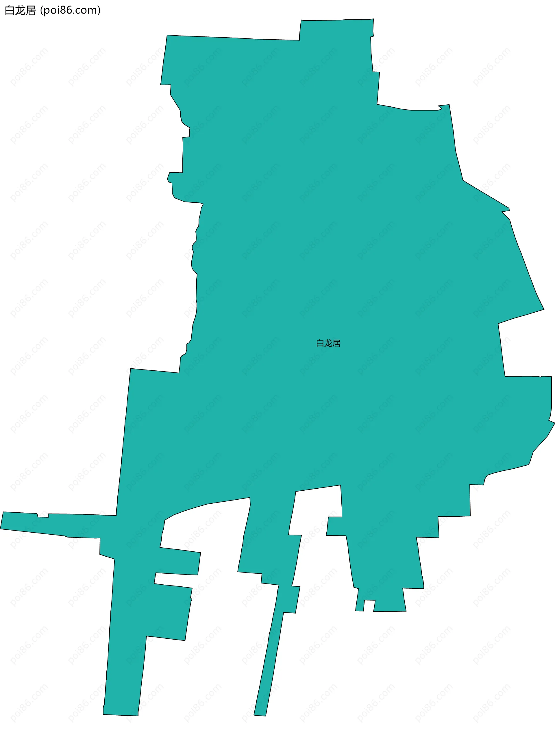 白龙居边界地图