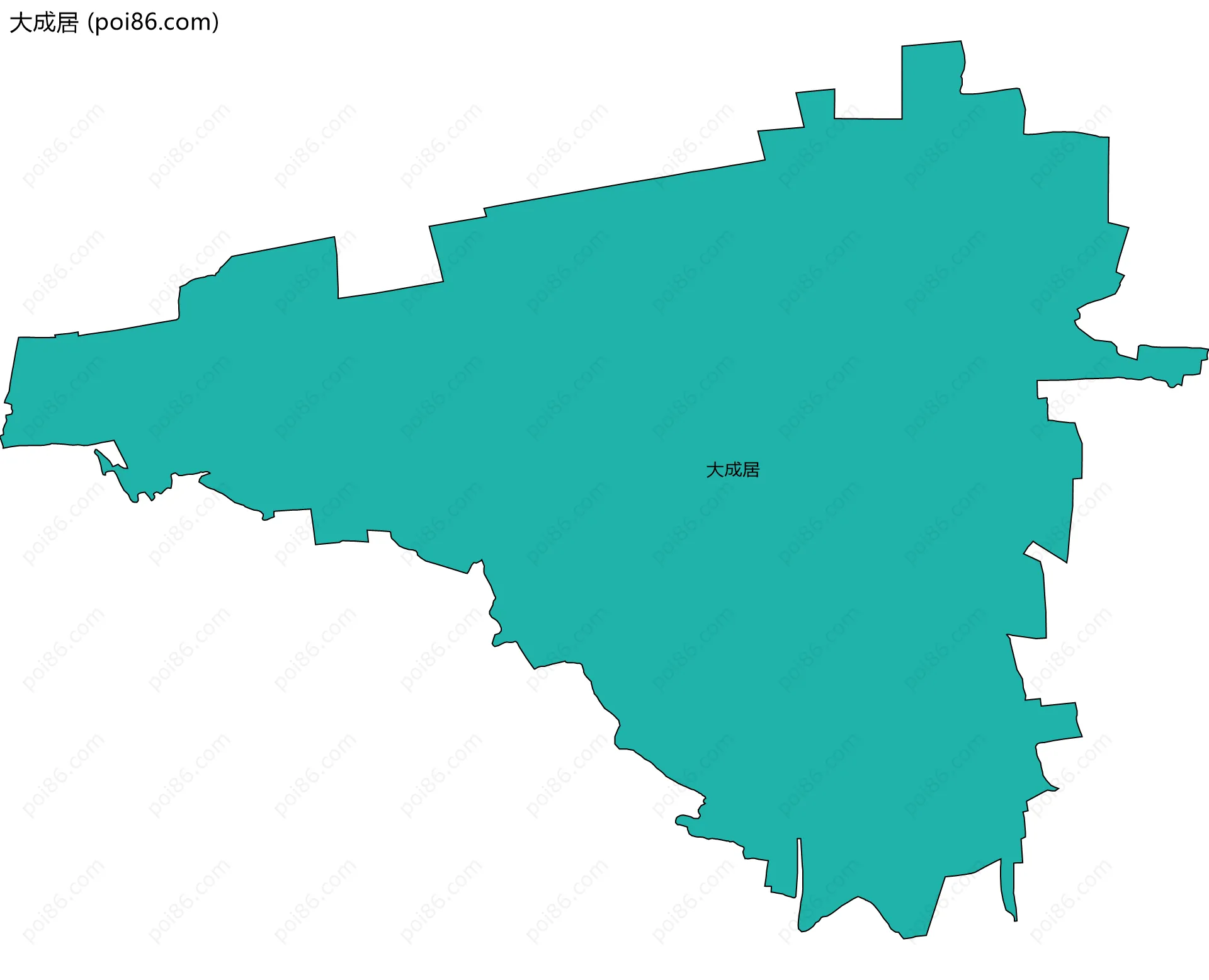 大成居边界地图