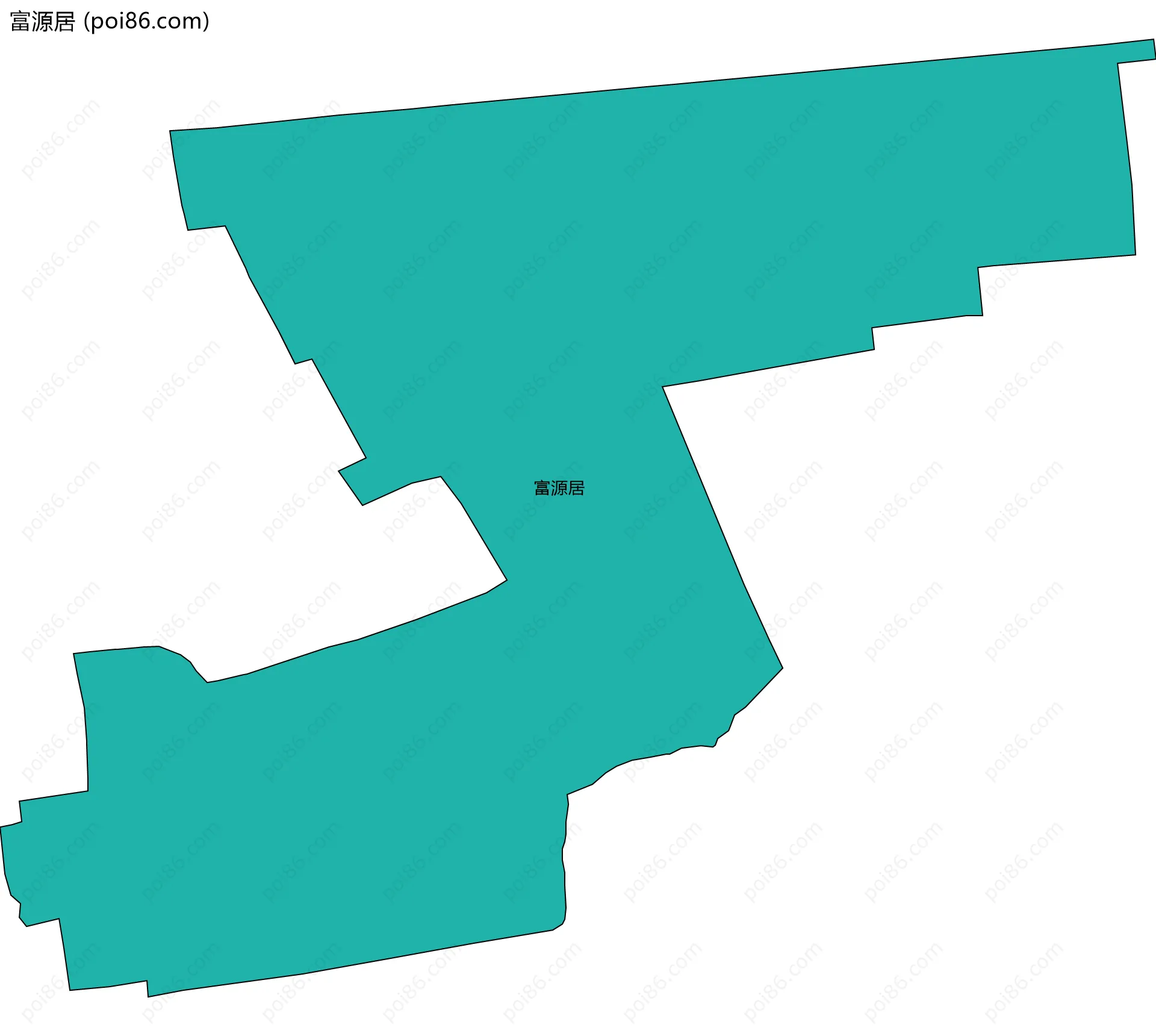 富源居边界地图