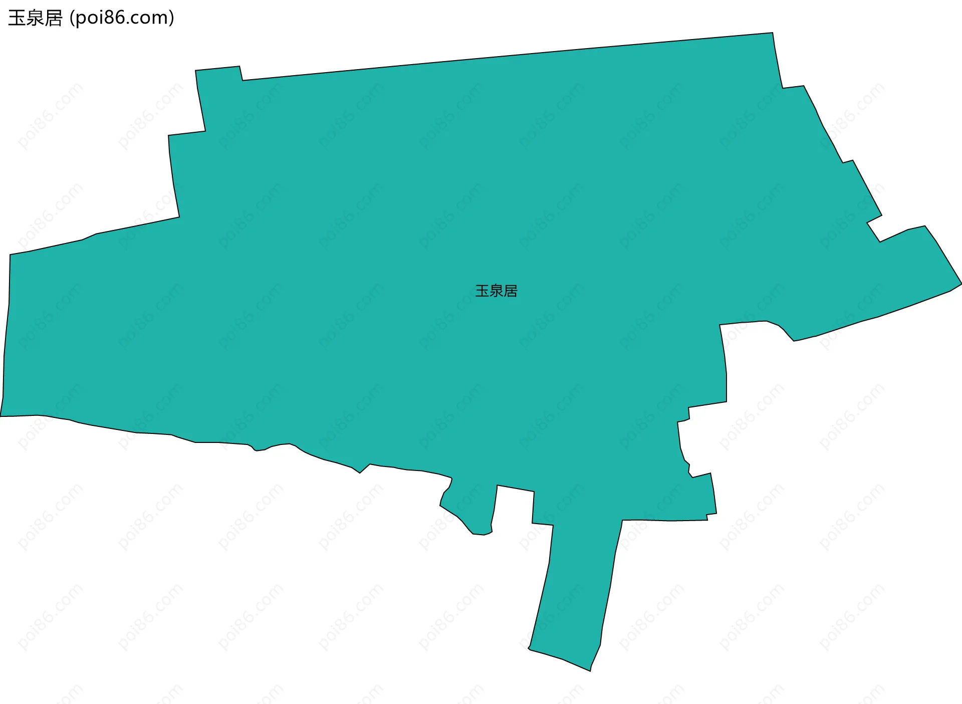 玉泉居边界地图