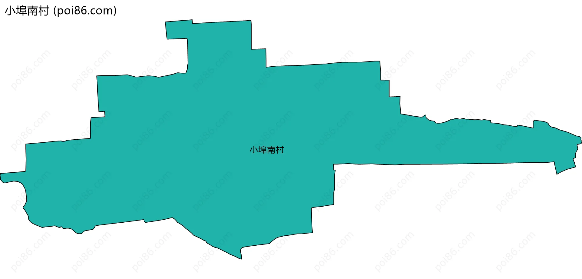 小埠南村边界地图