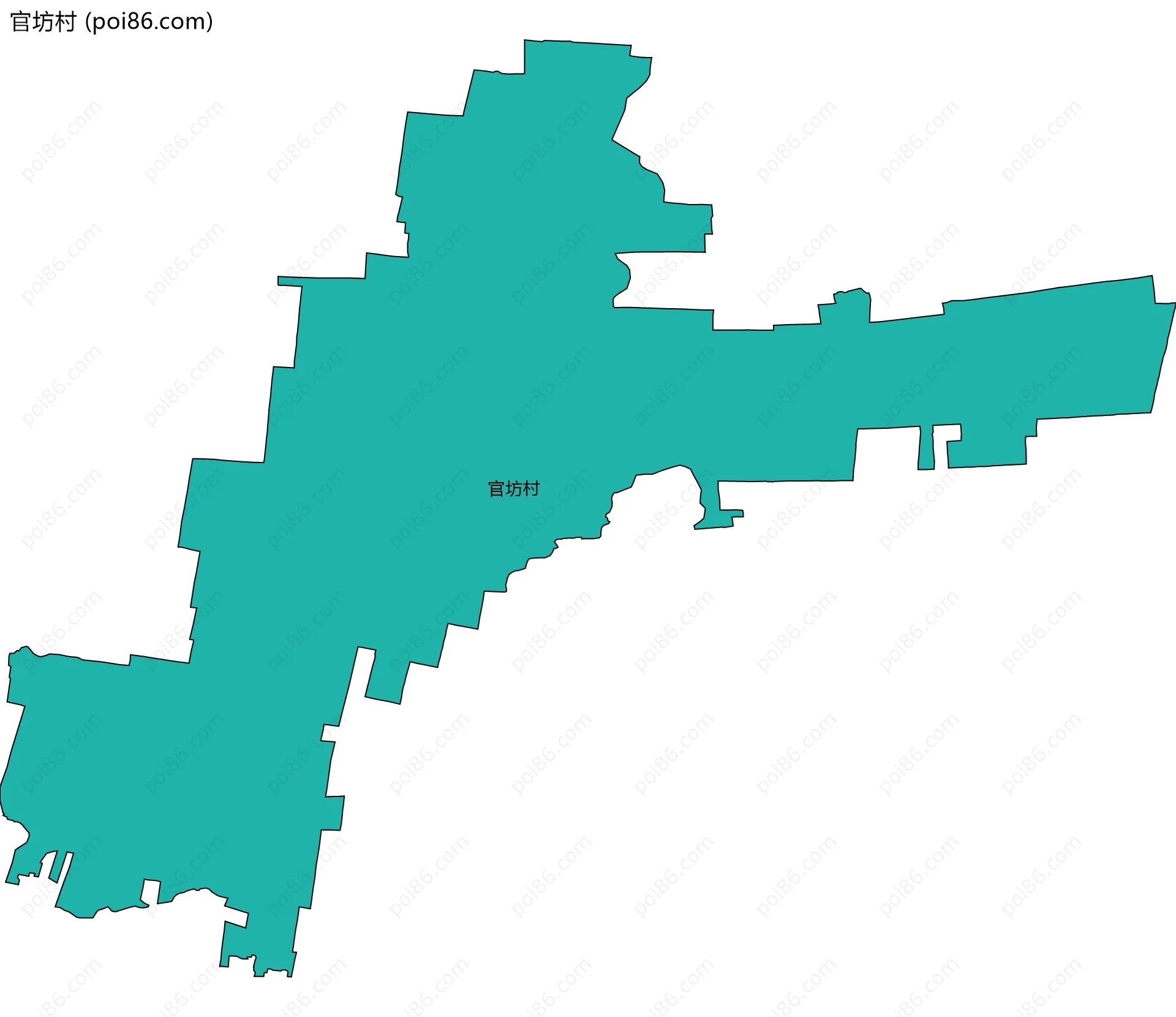 官坊村边界地图