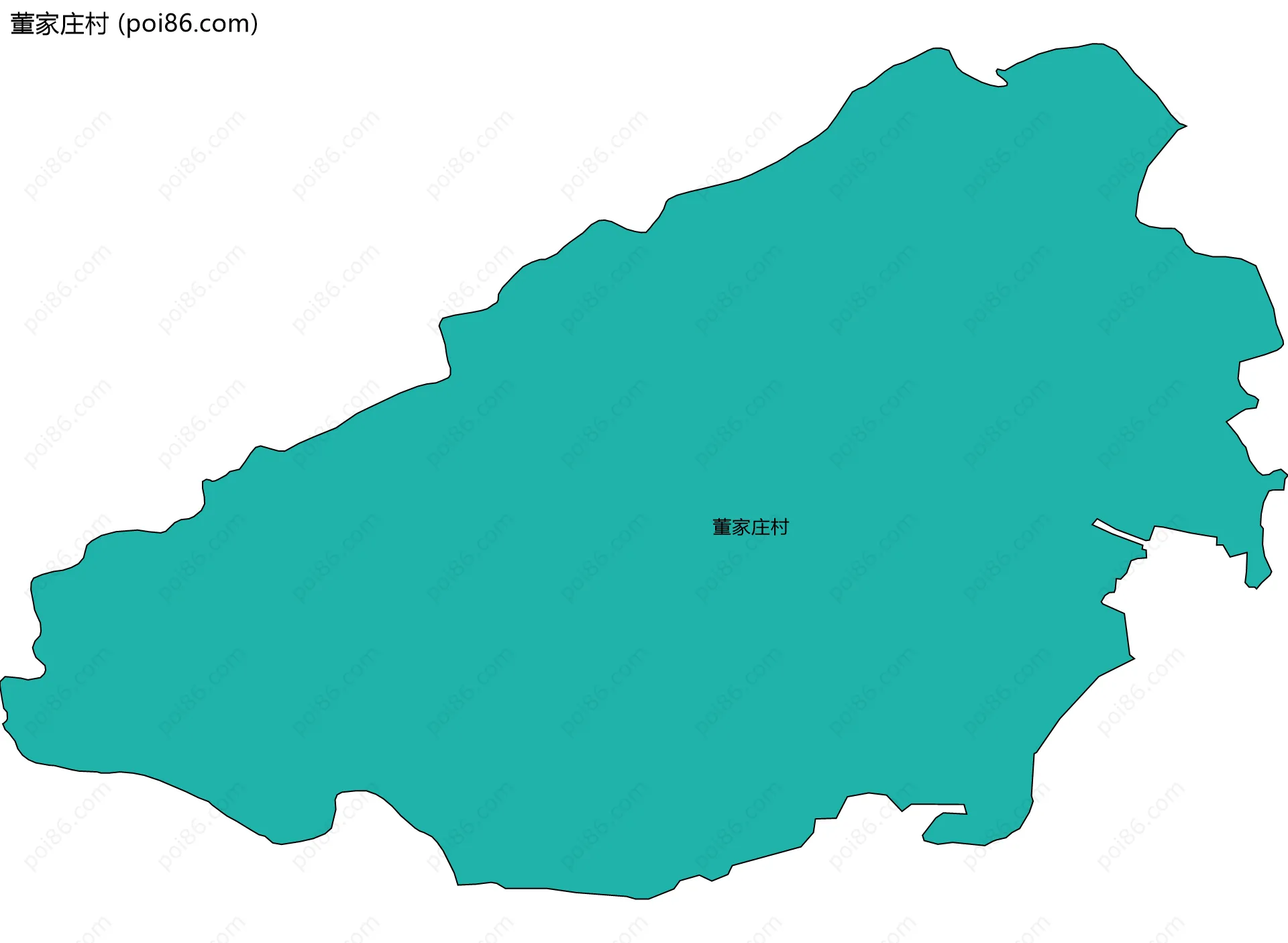 董家庄村边界地图