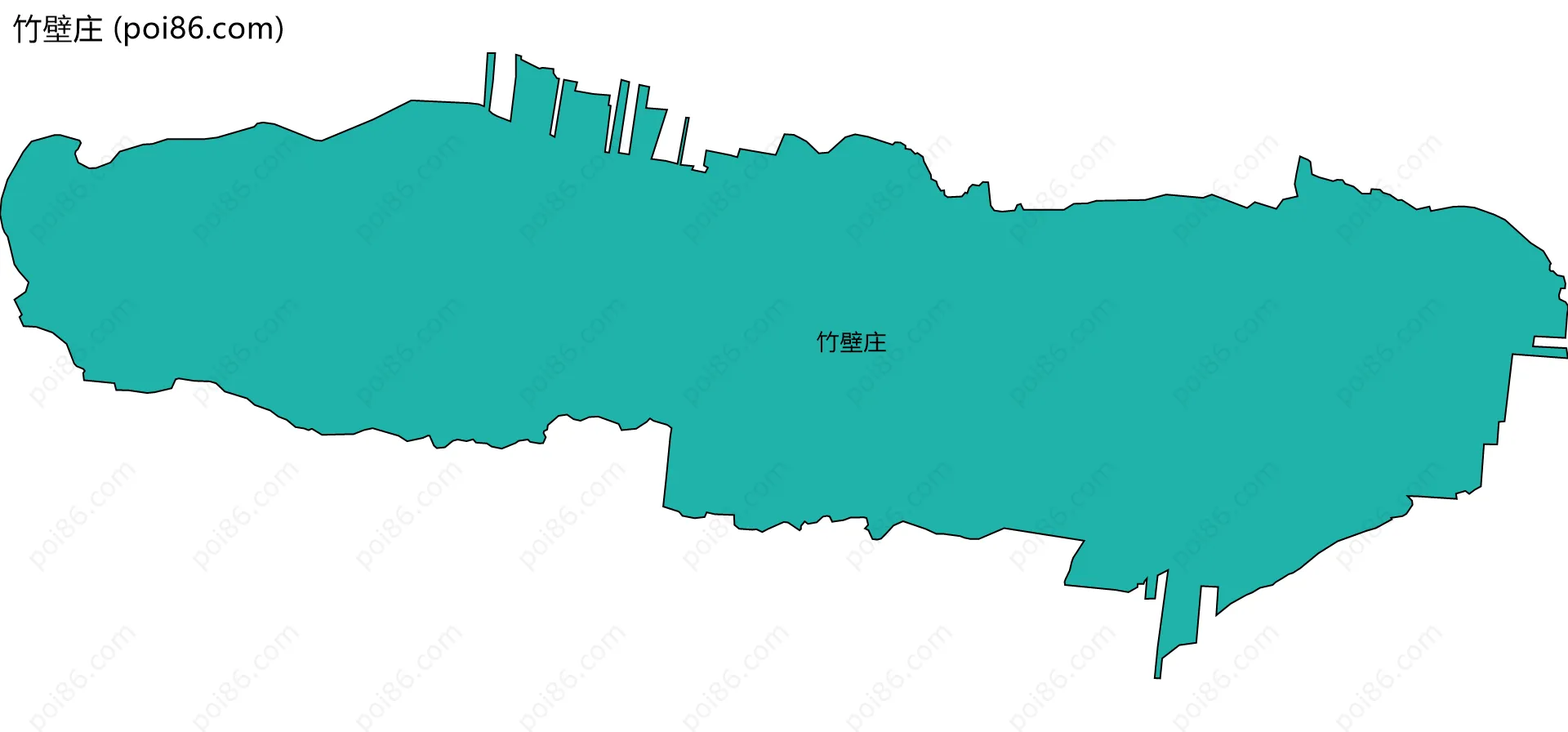 竹壁庄边界地图