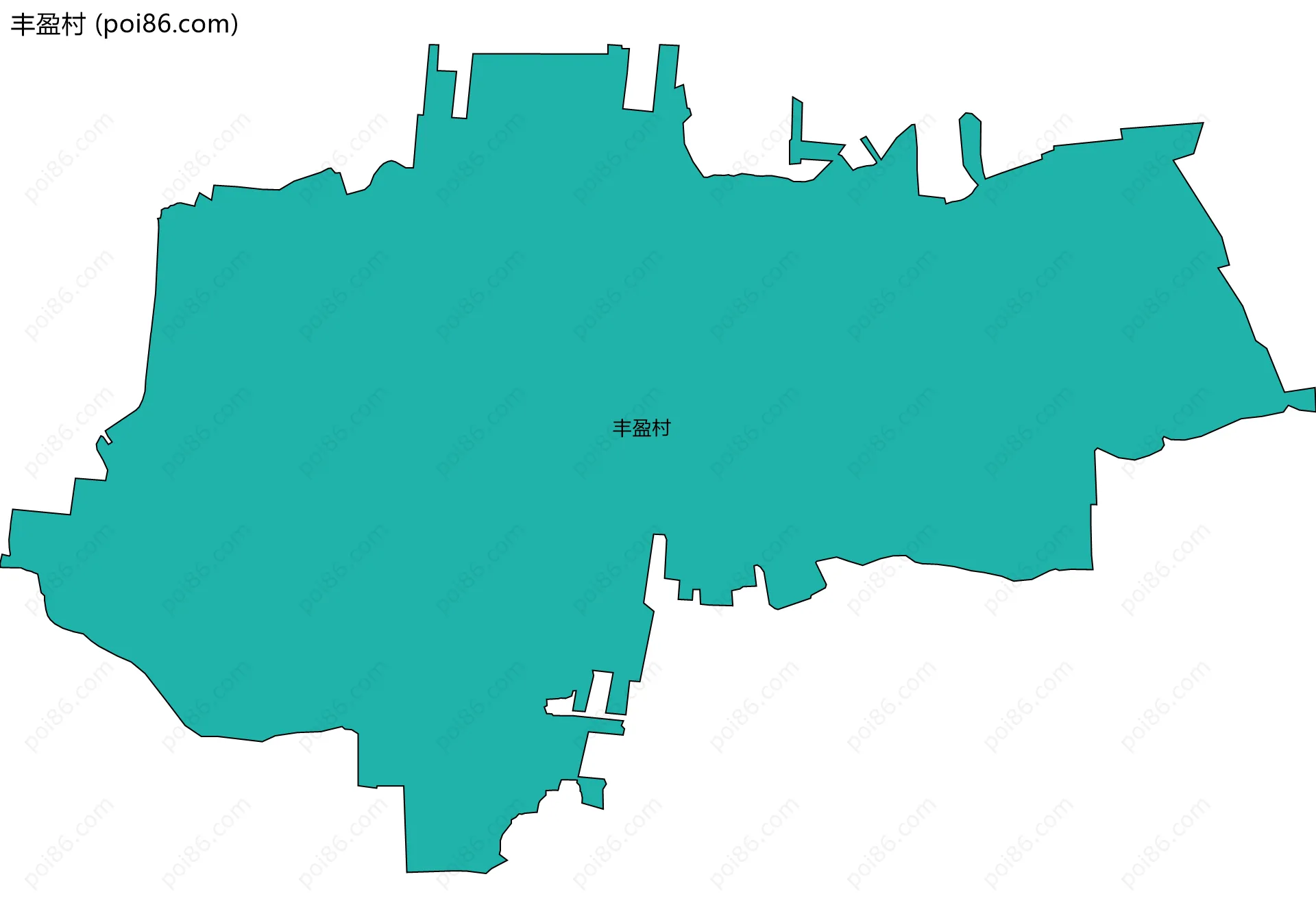丰盈村边界地图