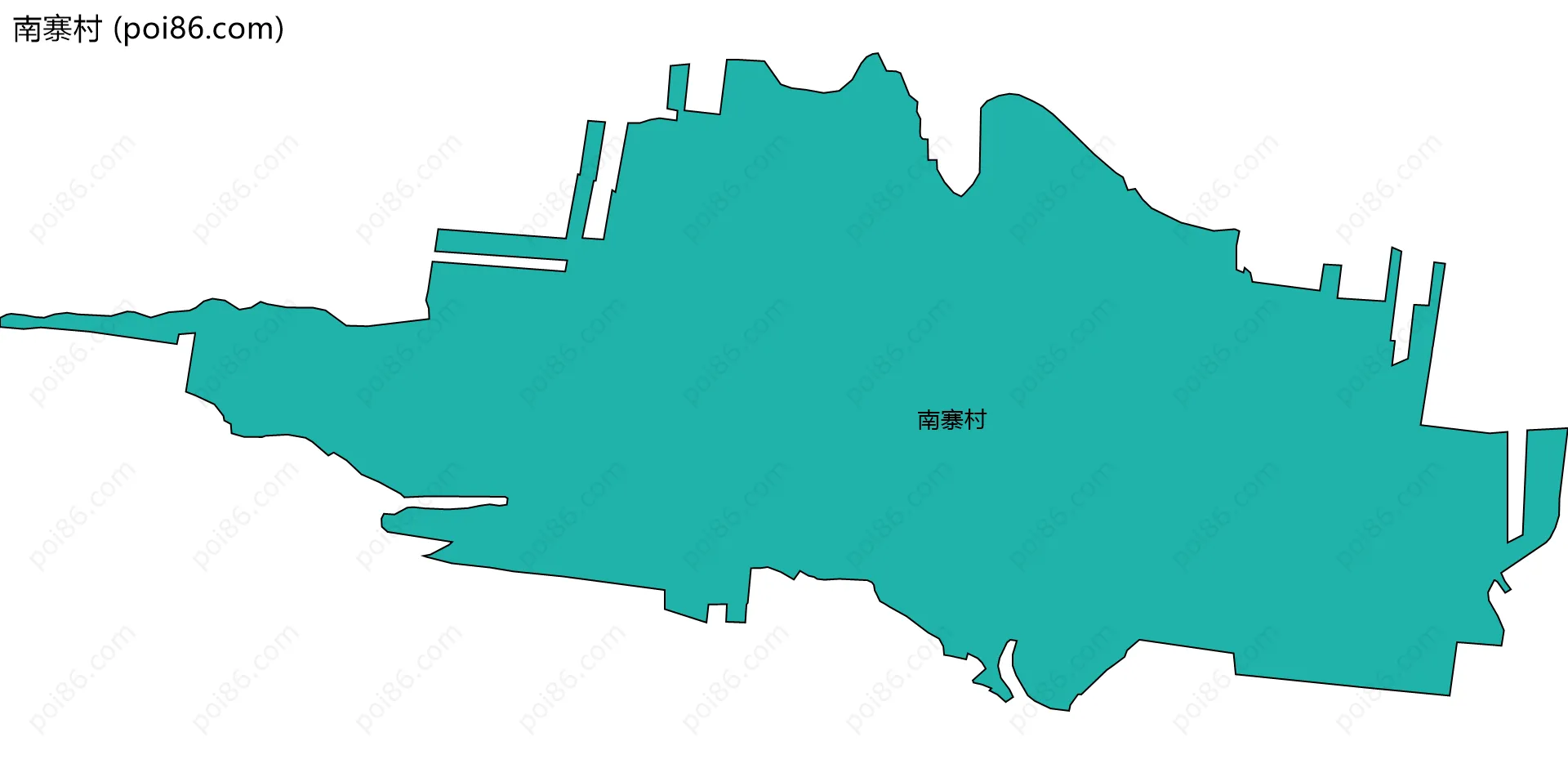 南寨村边界地图