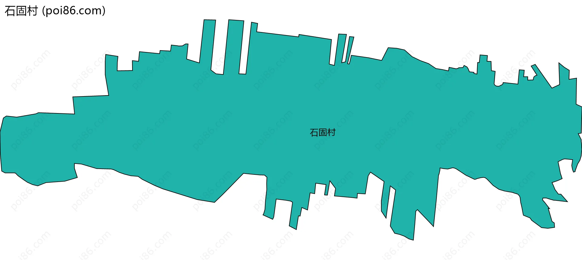 石固村边界地图