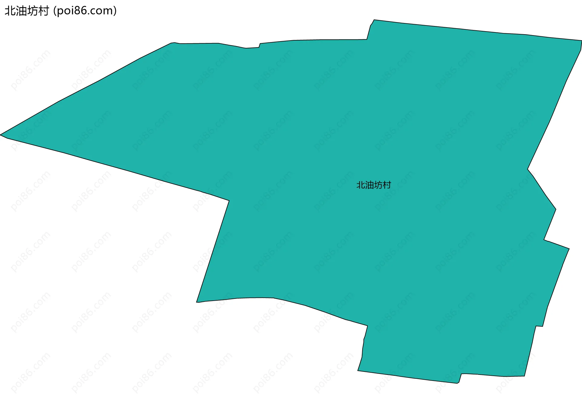 北油坊村边界地图
