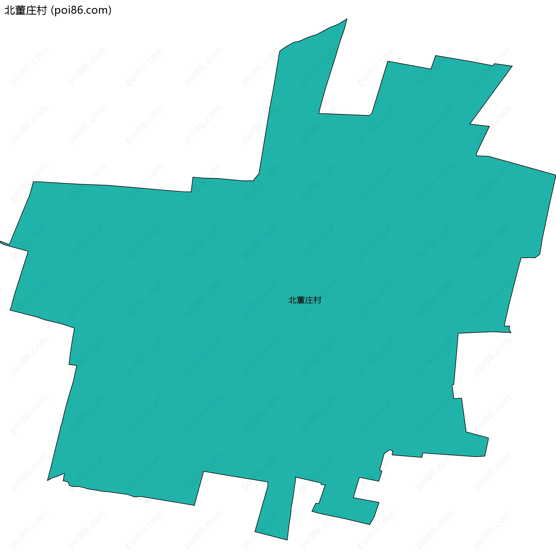 北董庄村边界地图