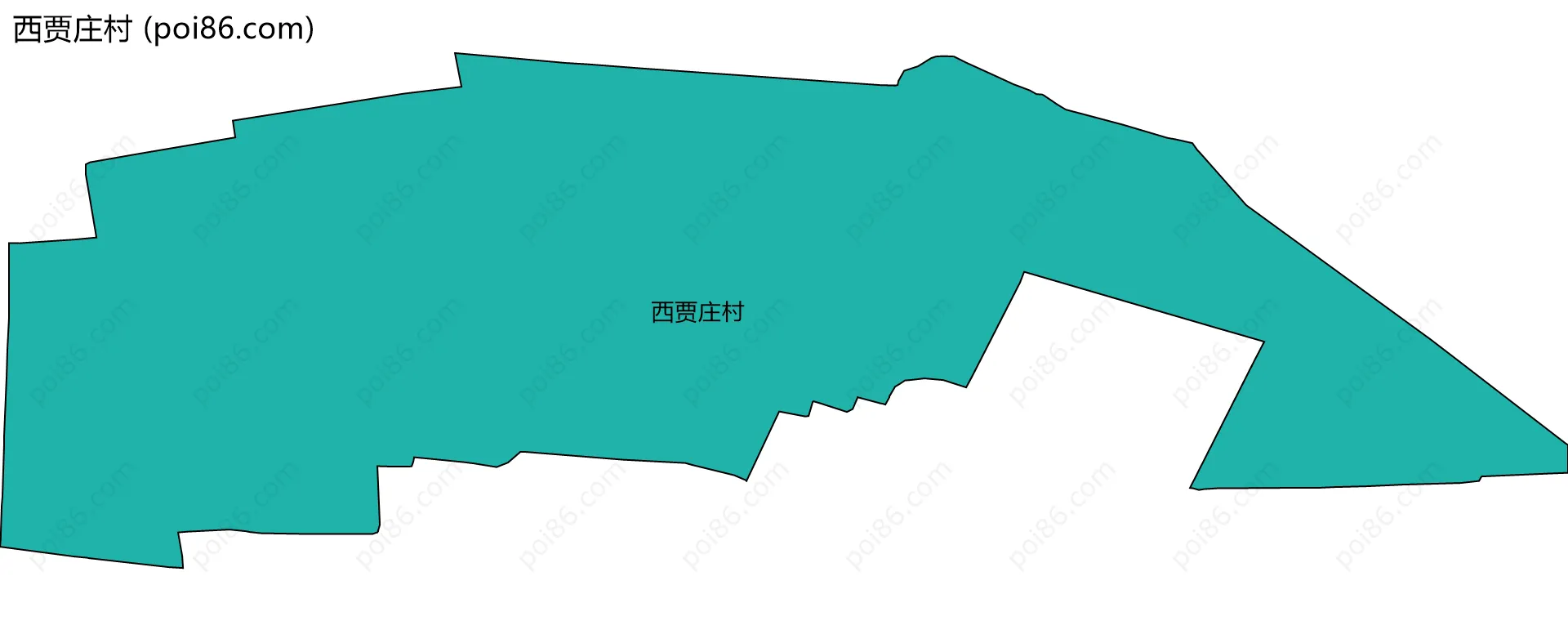 西贾庄村边界地图
