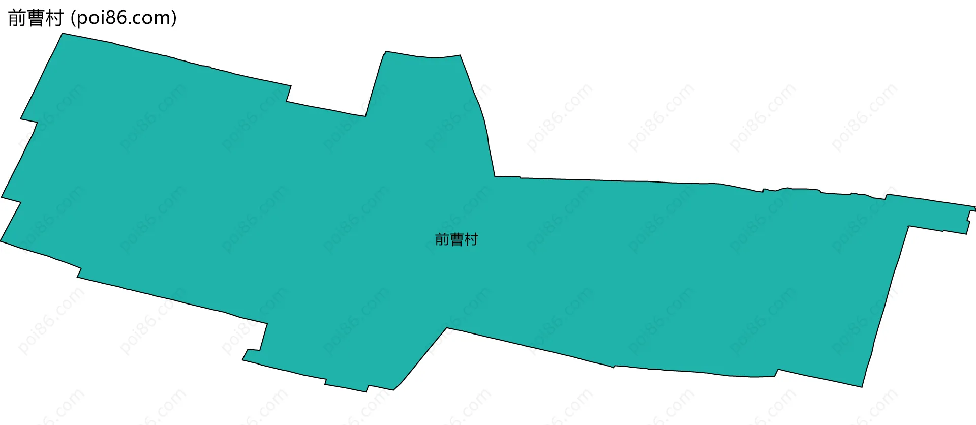 前曹村边界地图