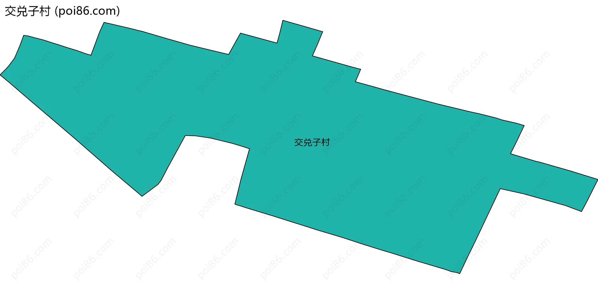 交兑子村边界地图