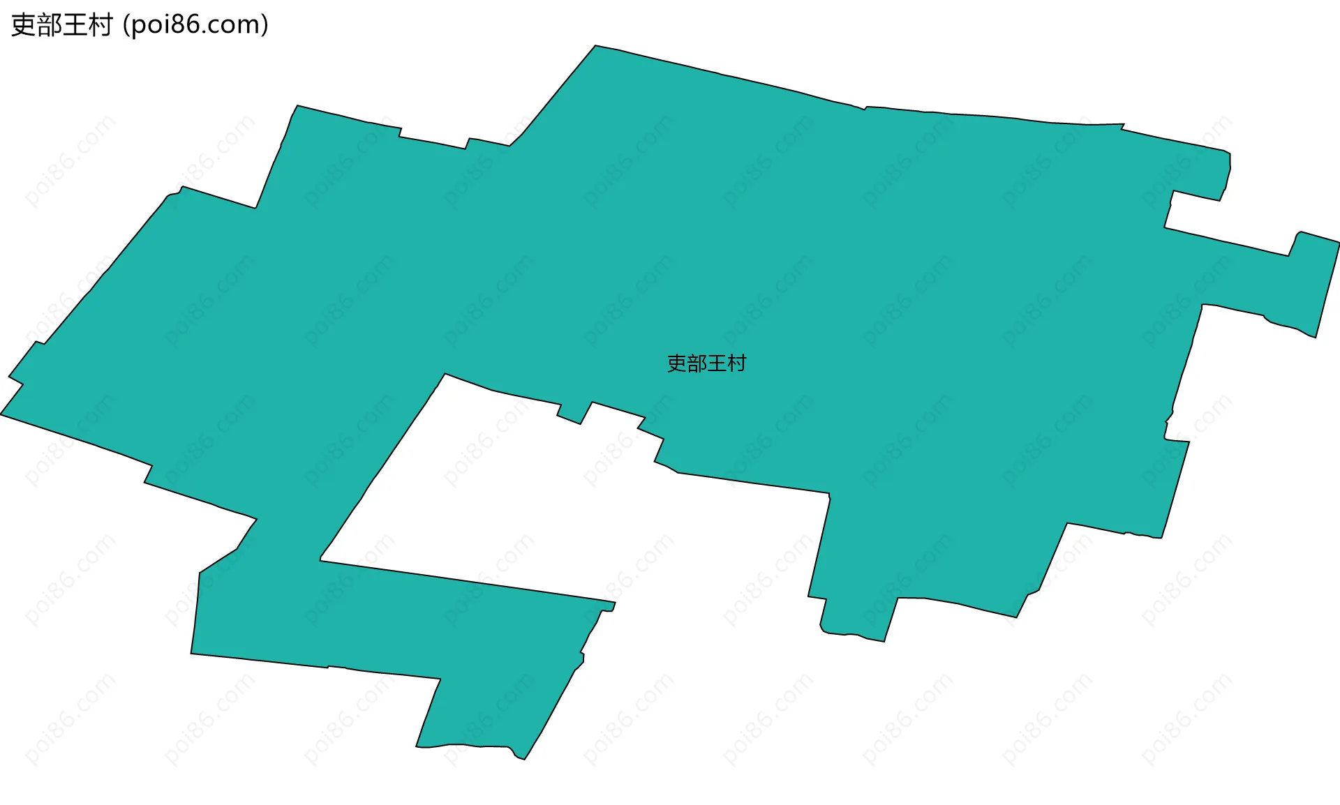 吏部王村边界地图