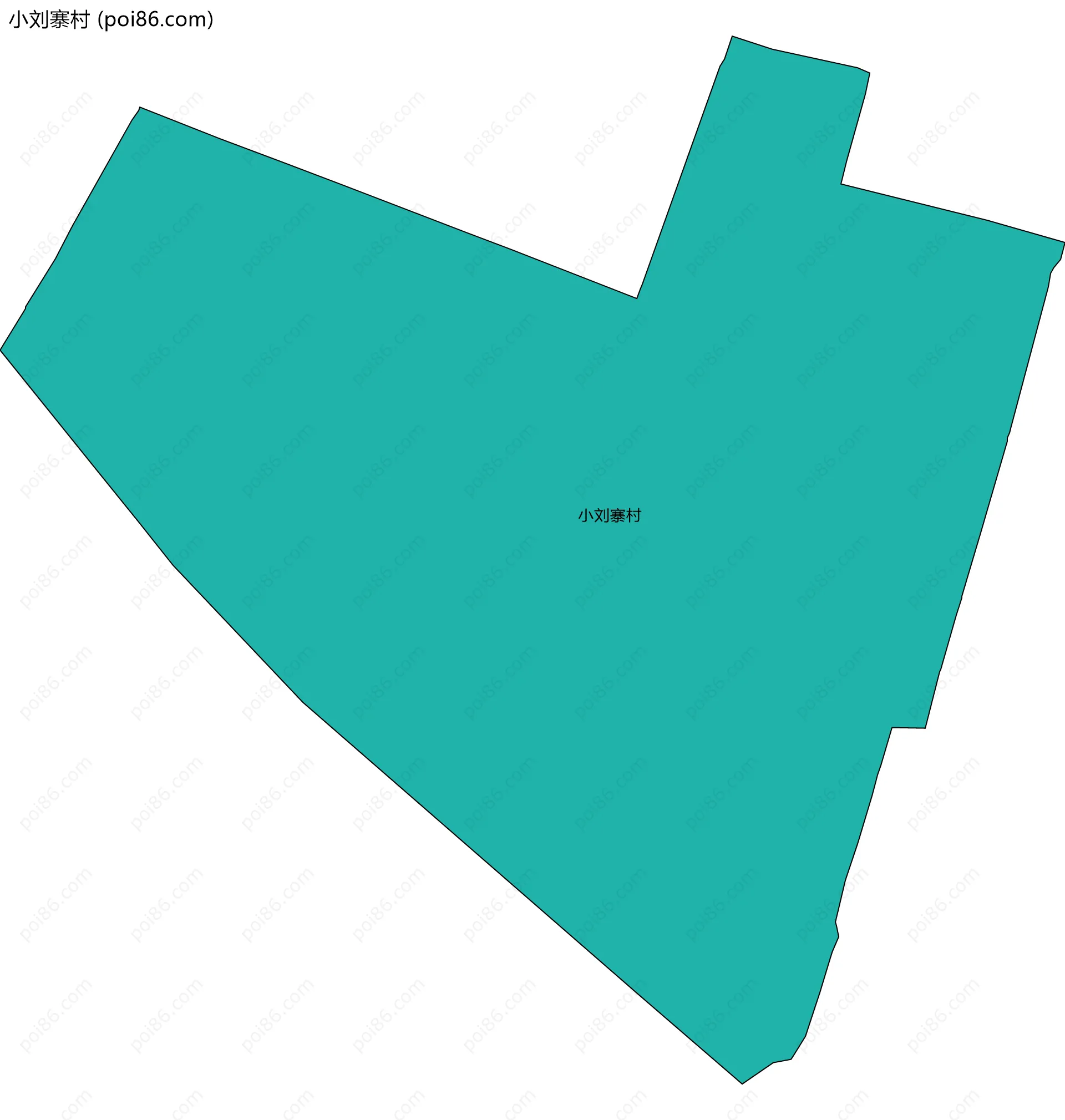 小刘寨村边界地图