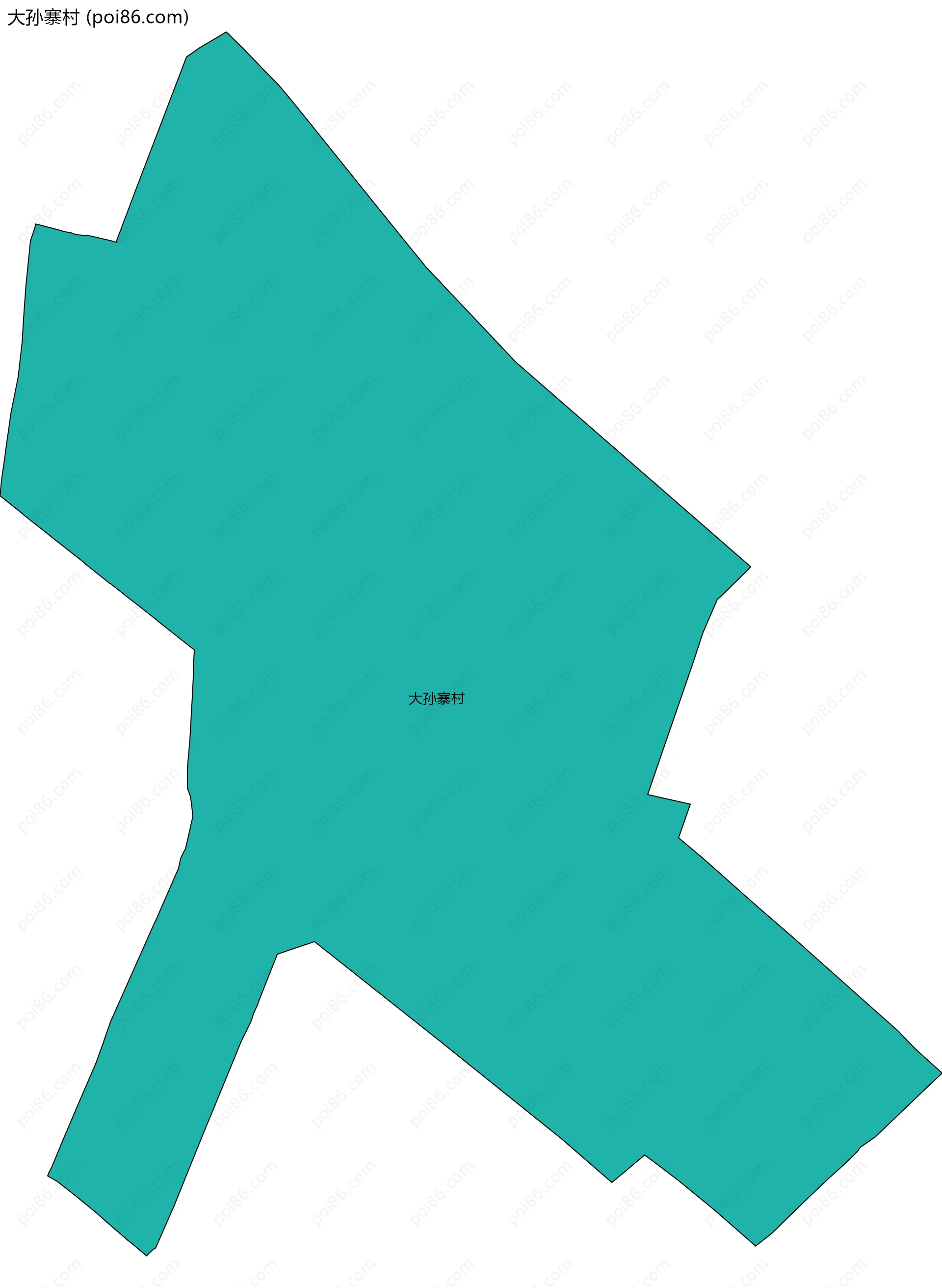 大孙寨村边界地图