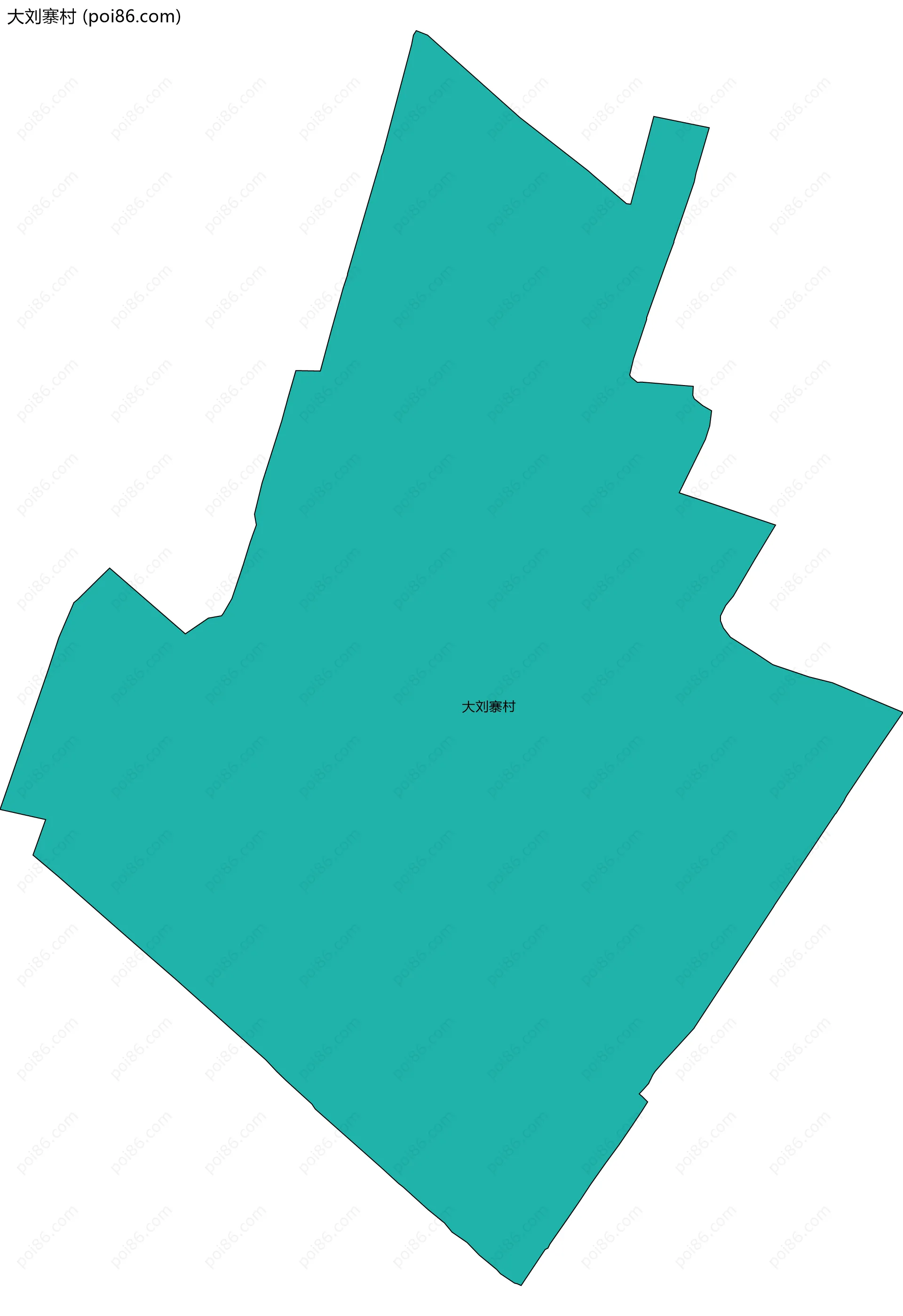 大刘寨村边界地图