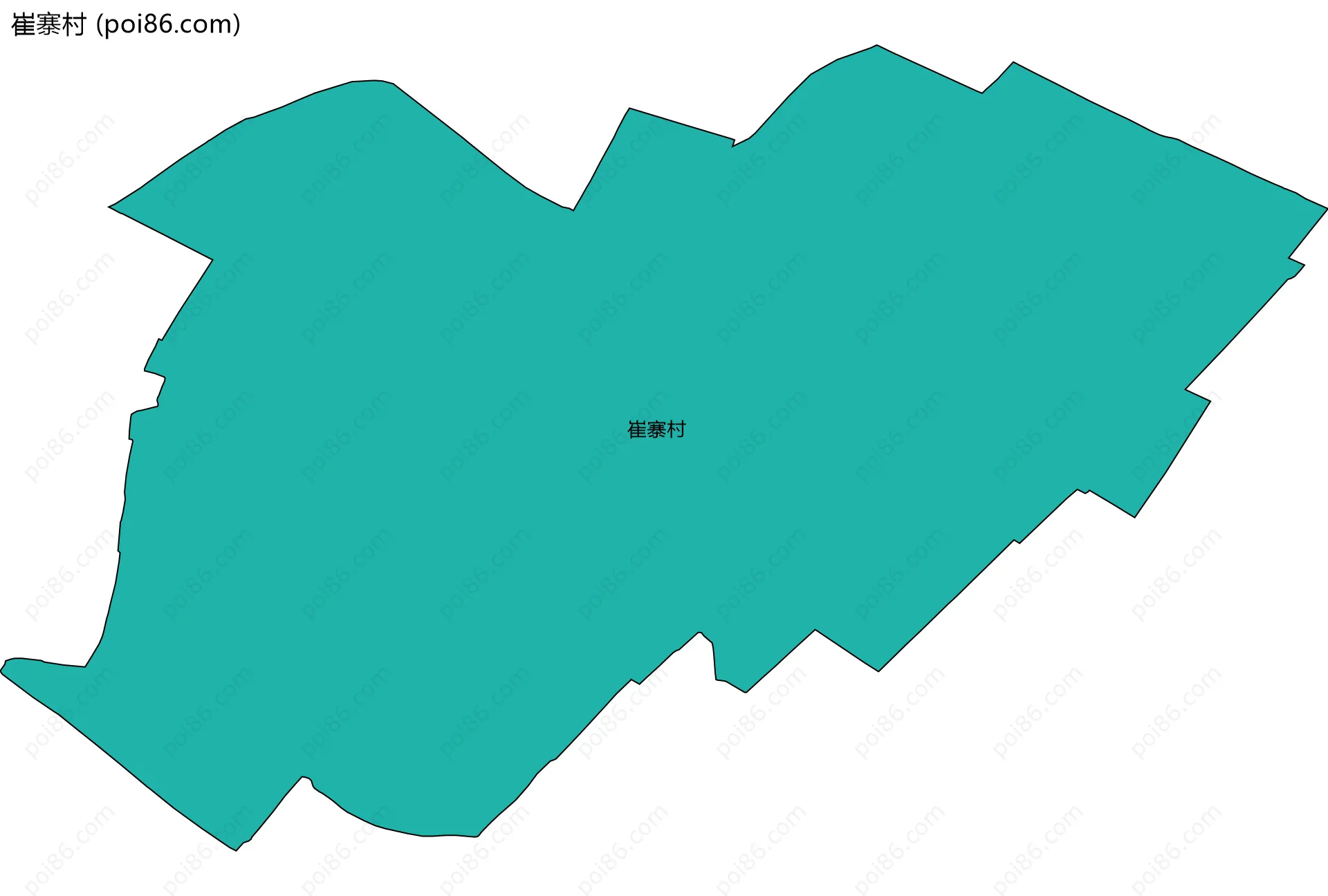 崔寨村边界地图