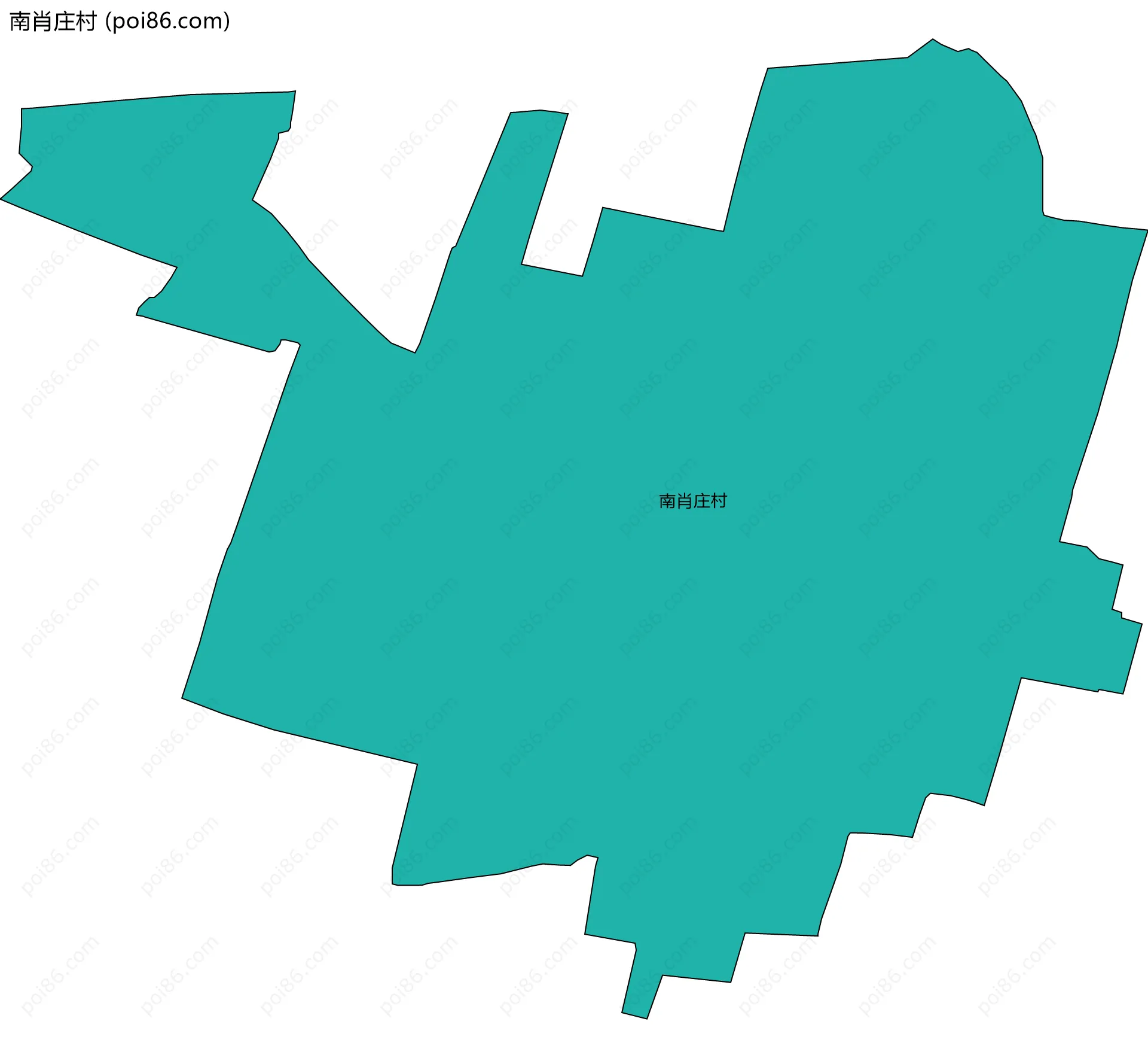南肖庄村边界地图