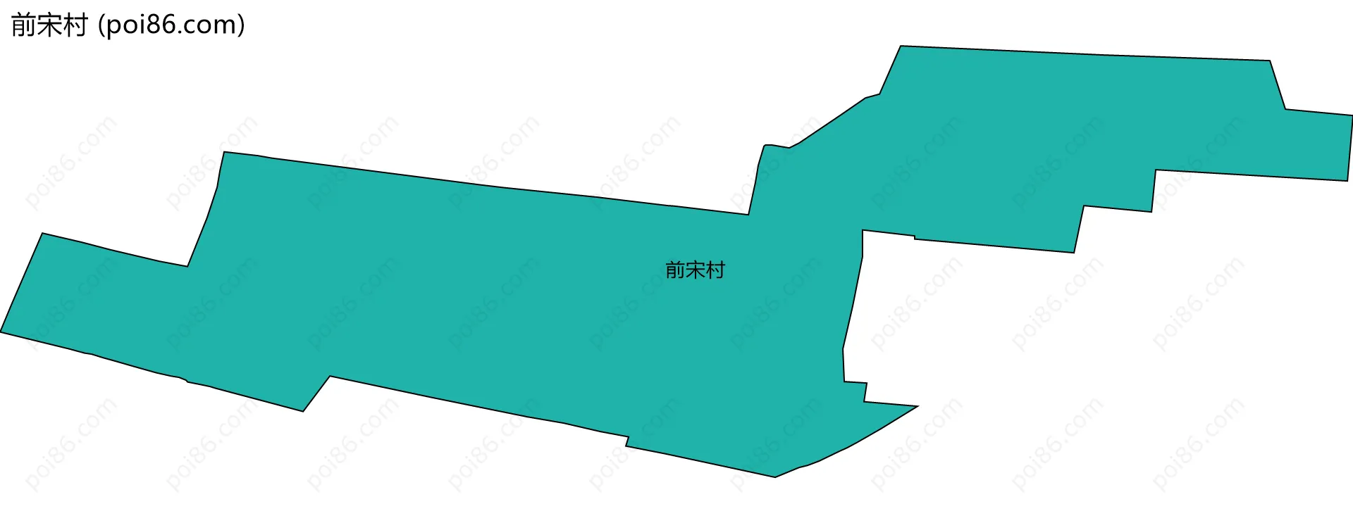 前宋村边界地图
