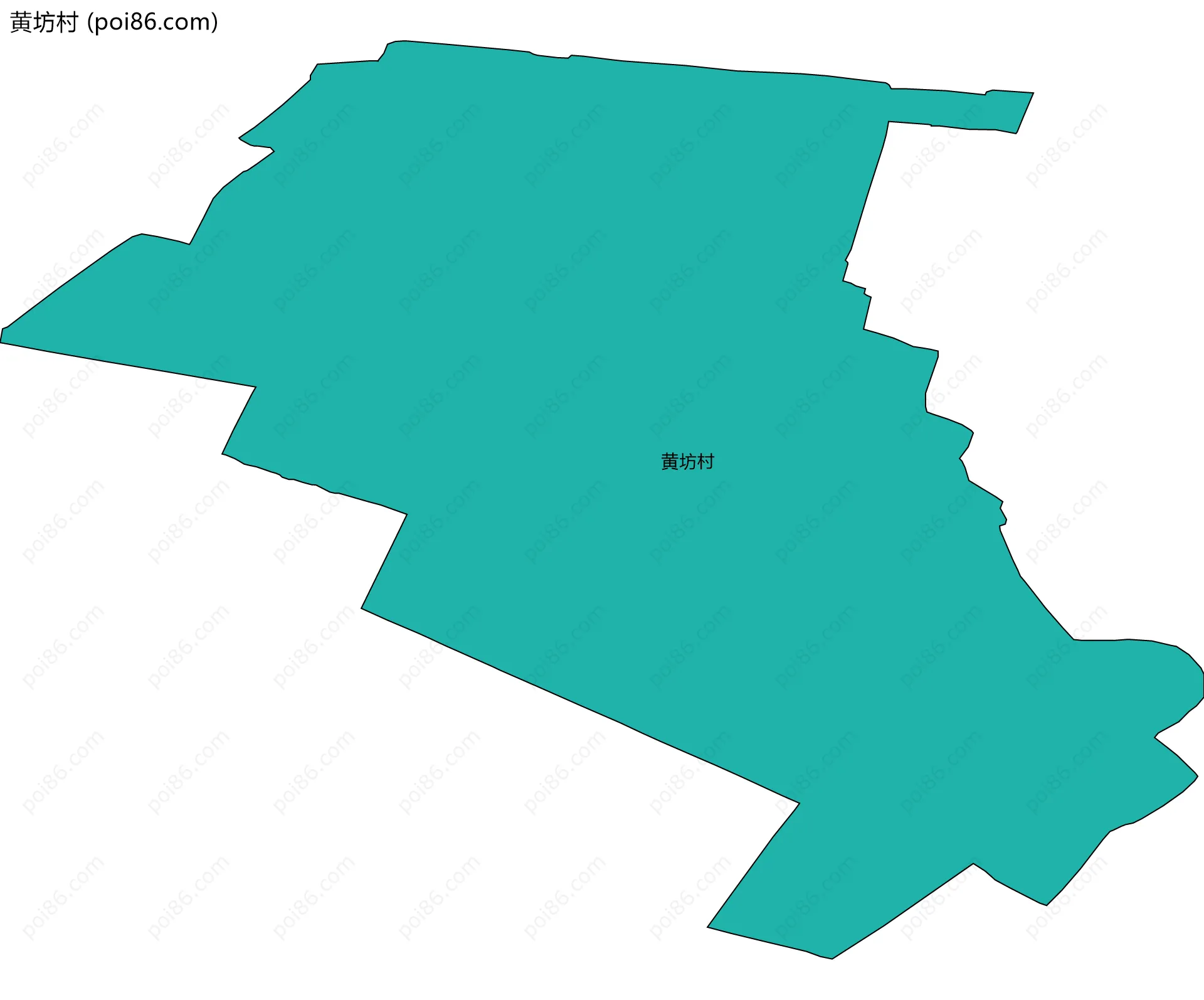 黄坊村边界地图