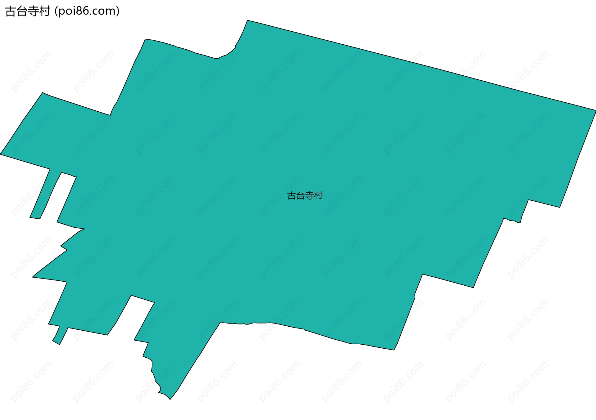古台寺村边界地图