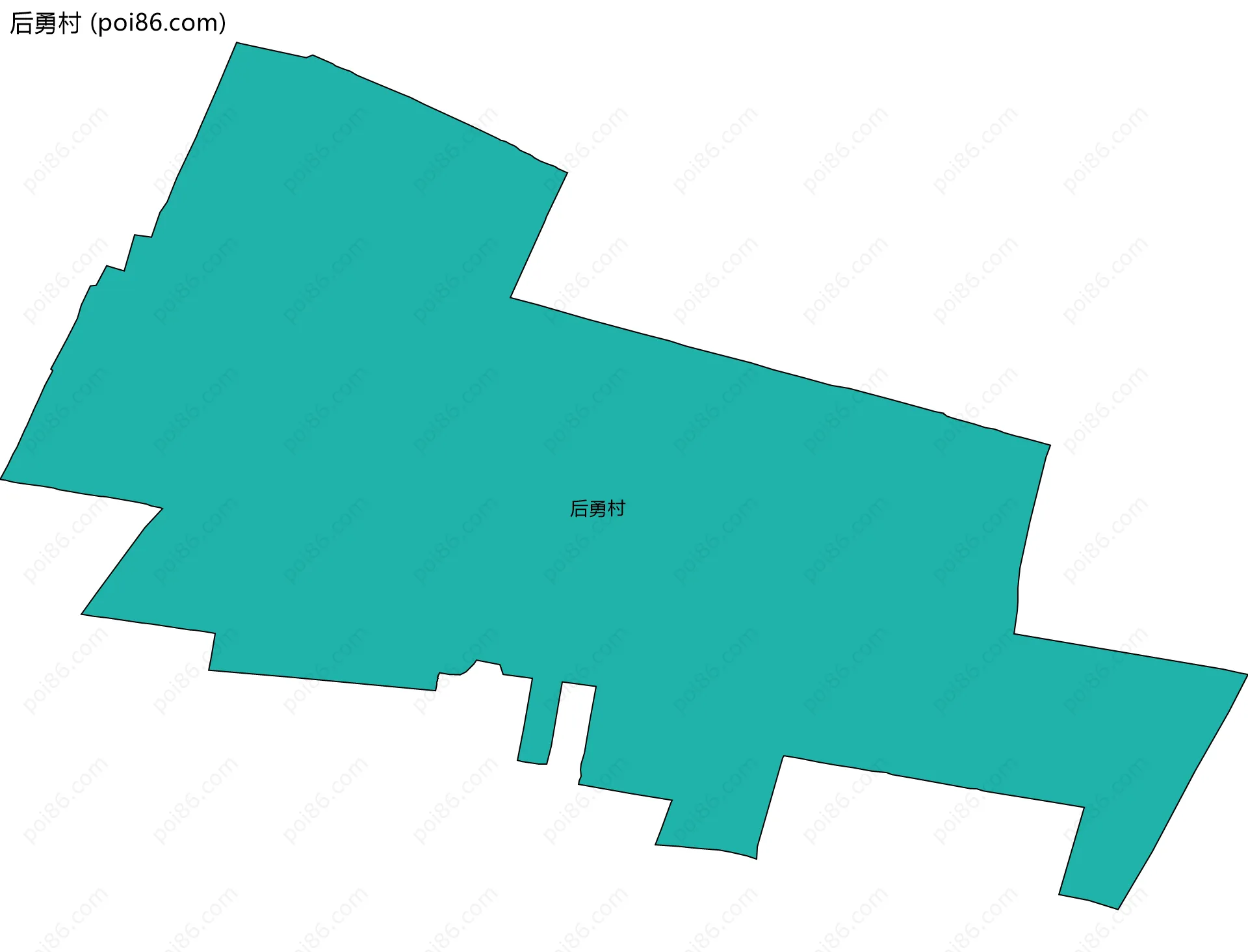 后勇村边界地图