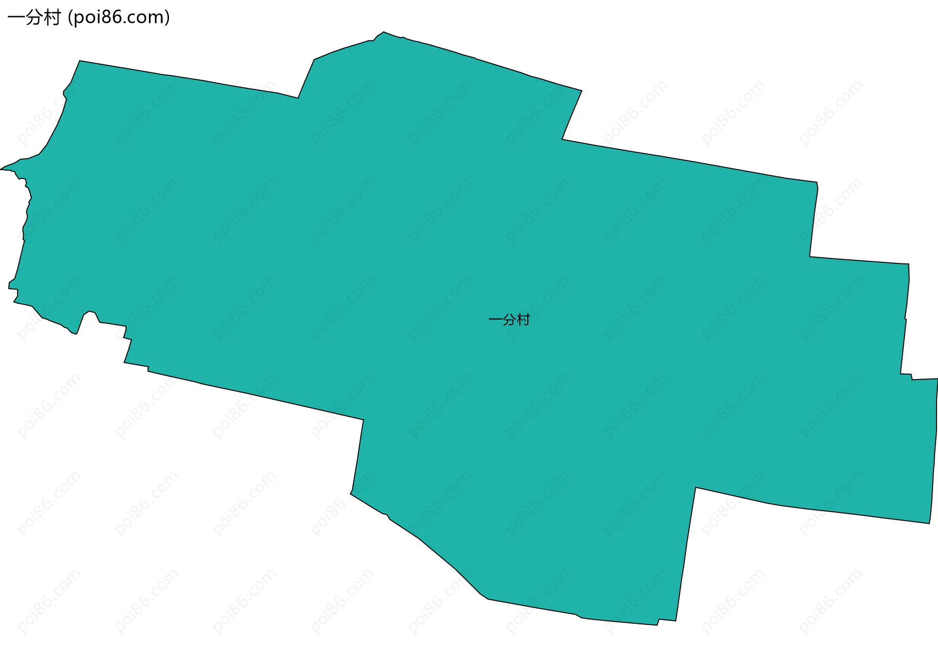 一分村边界地图