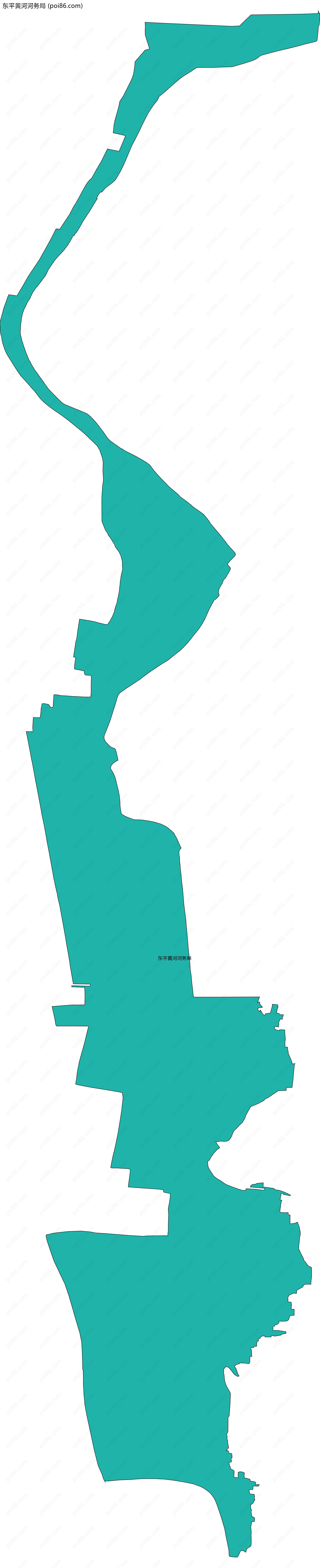 东平黄河河务局边界地图